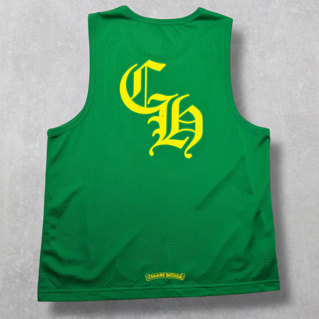 Chrome Hearts Mesh Warm Up Jersey Green M