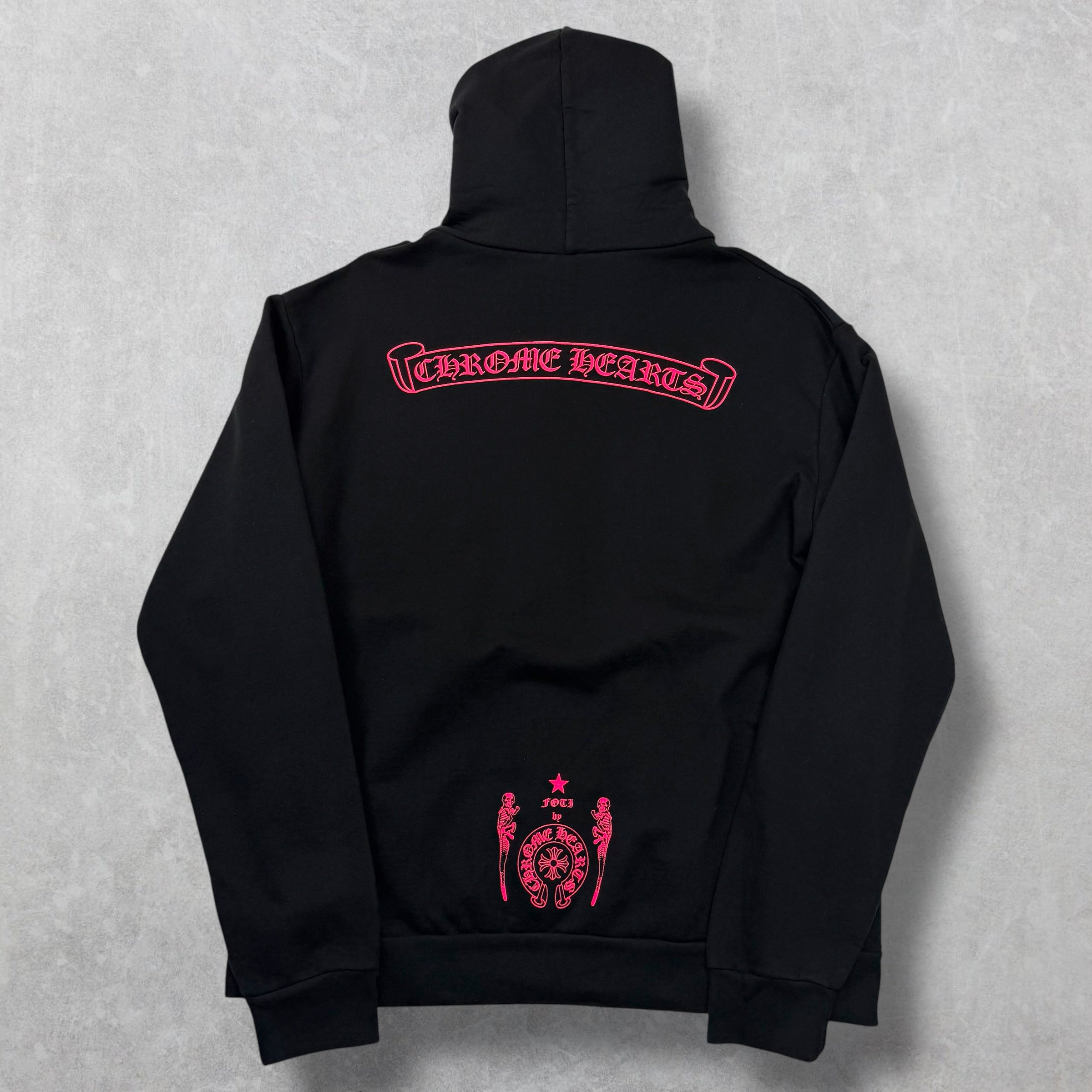 Chrome Hearts Foti Harris Teeter Neon Zip Hoodie M