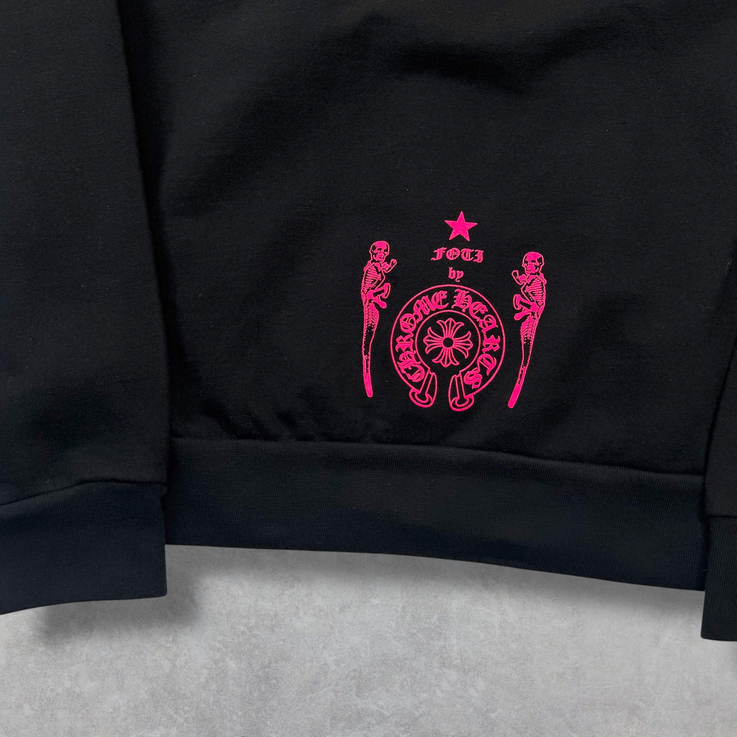Chrome Hearts Foti Harris Teeter Neon Zip Hoodie M