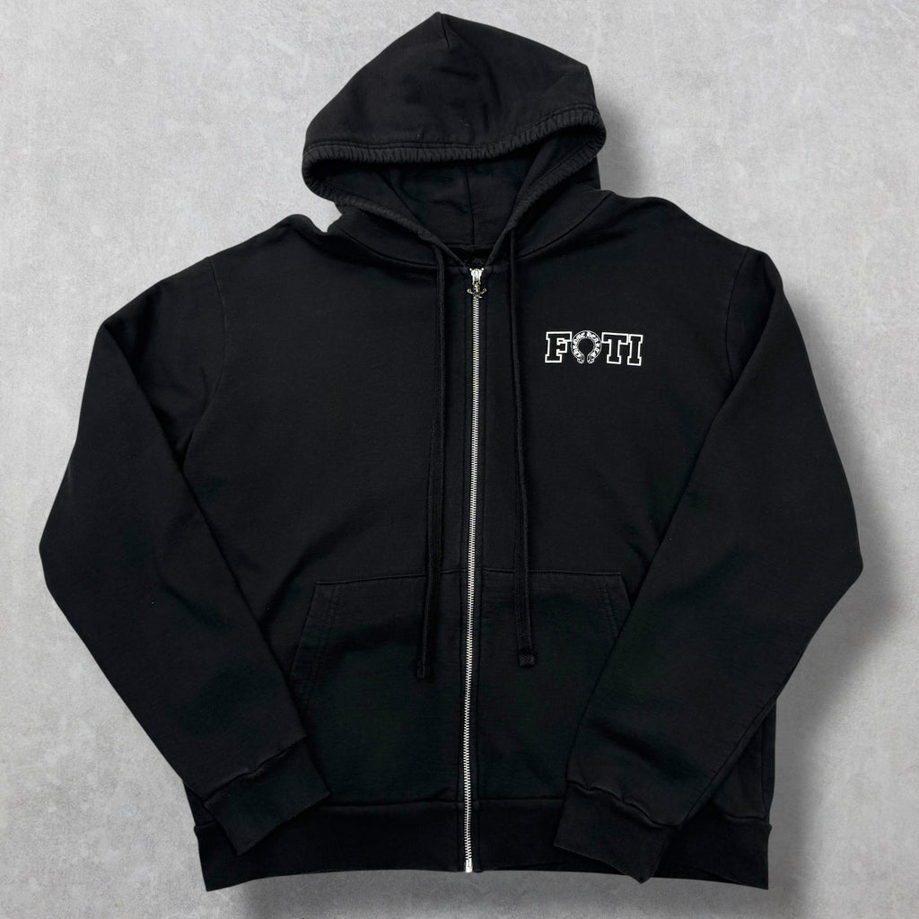 Chrome Hearts Joe Foti Logos Zip Up Hoodie M