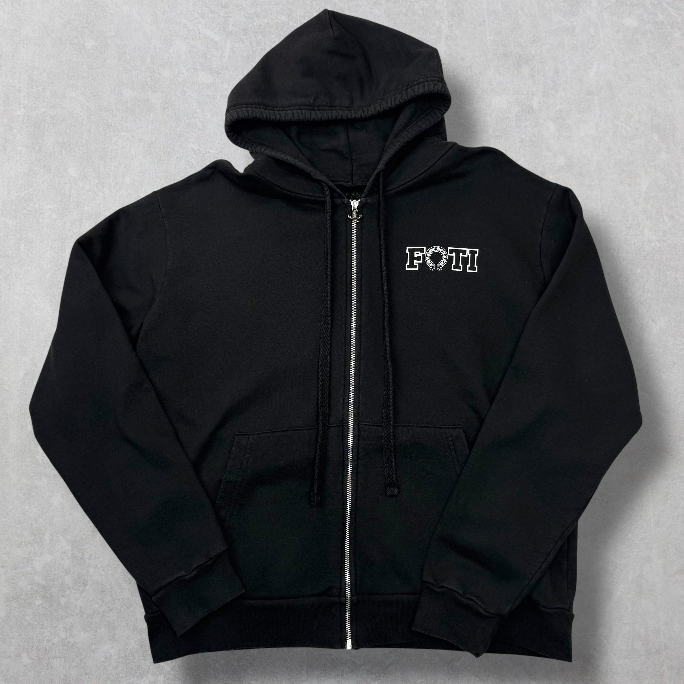 Chrome Hearts Joe Foti Logos Zip Up Hoodie M