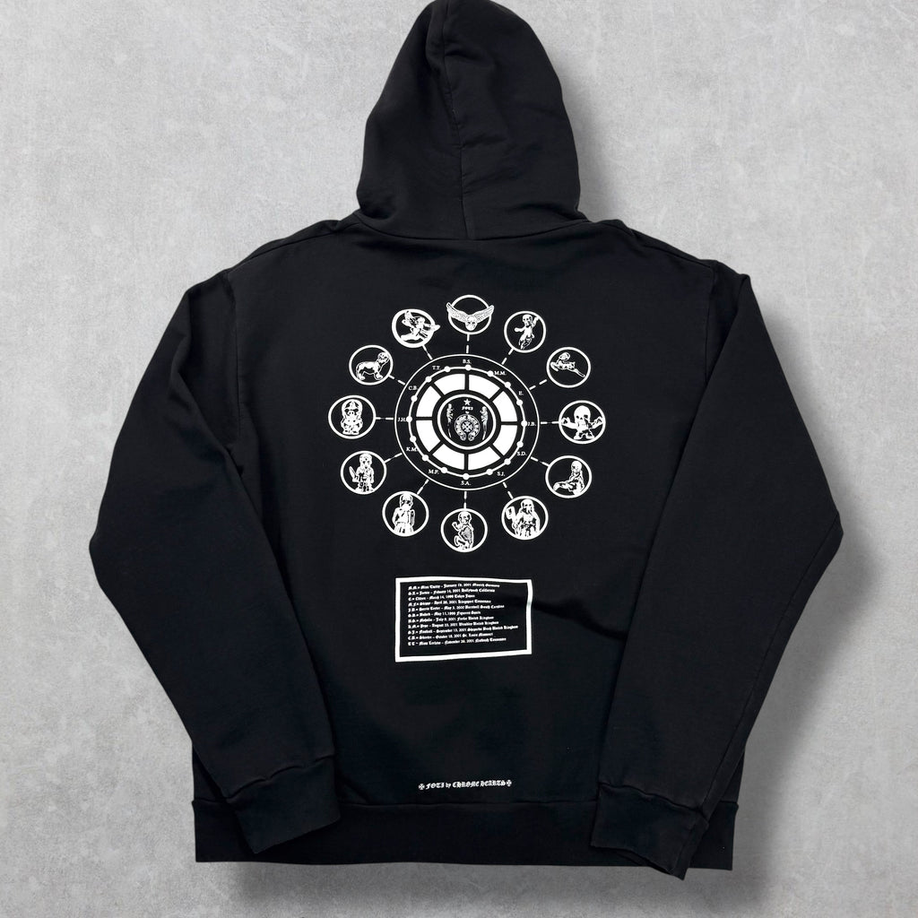 Chrome Hearts Joe Foti Logos Zip Up Hoodie M