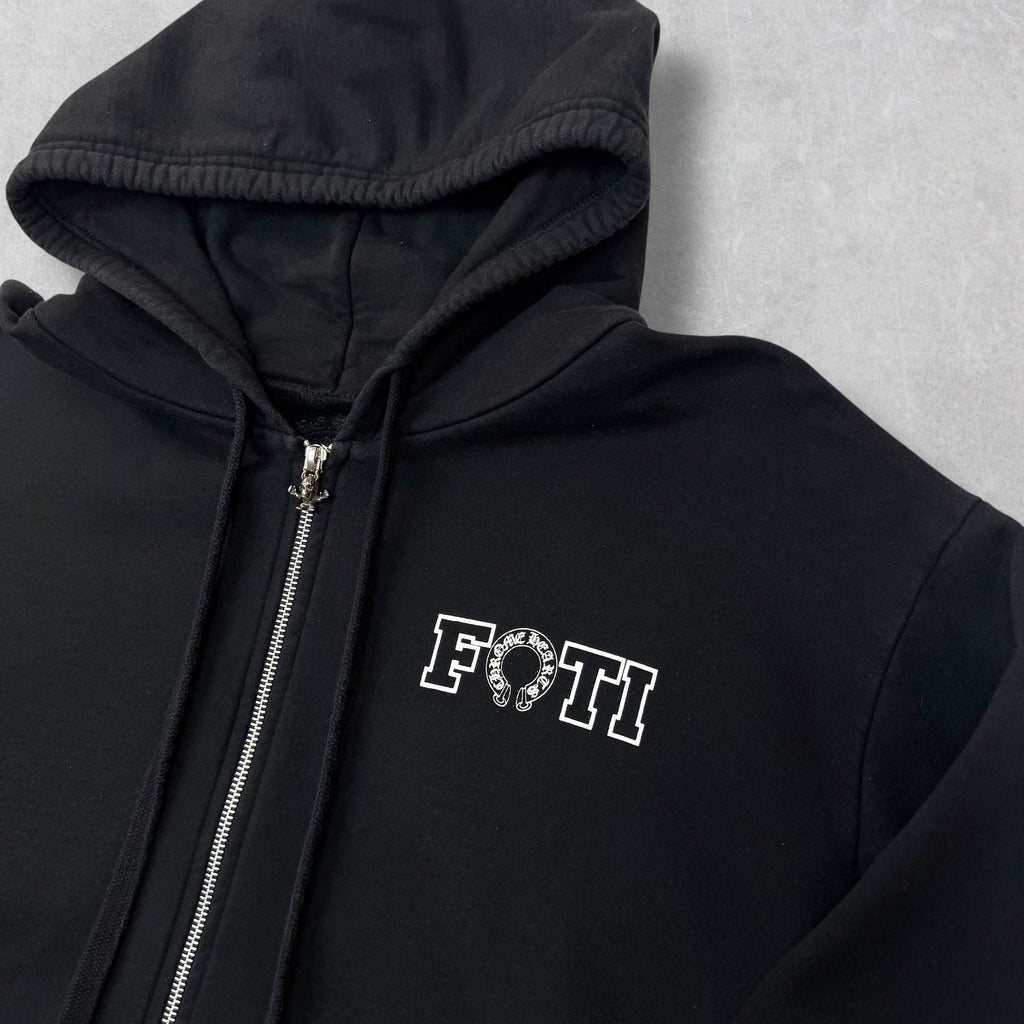 Chrome Hearts Joe Foti Logos Zip Up Hoodie M
