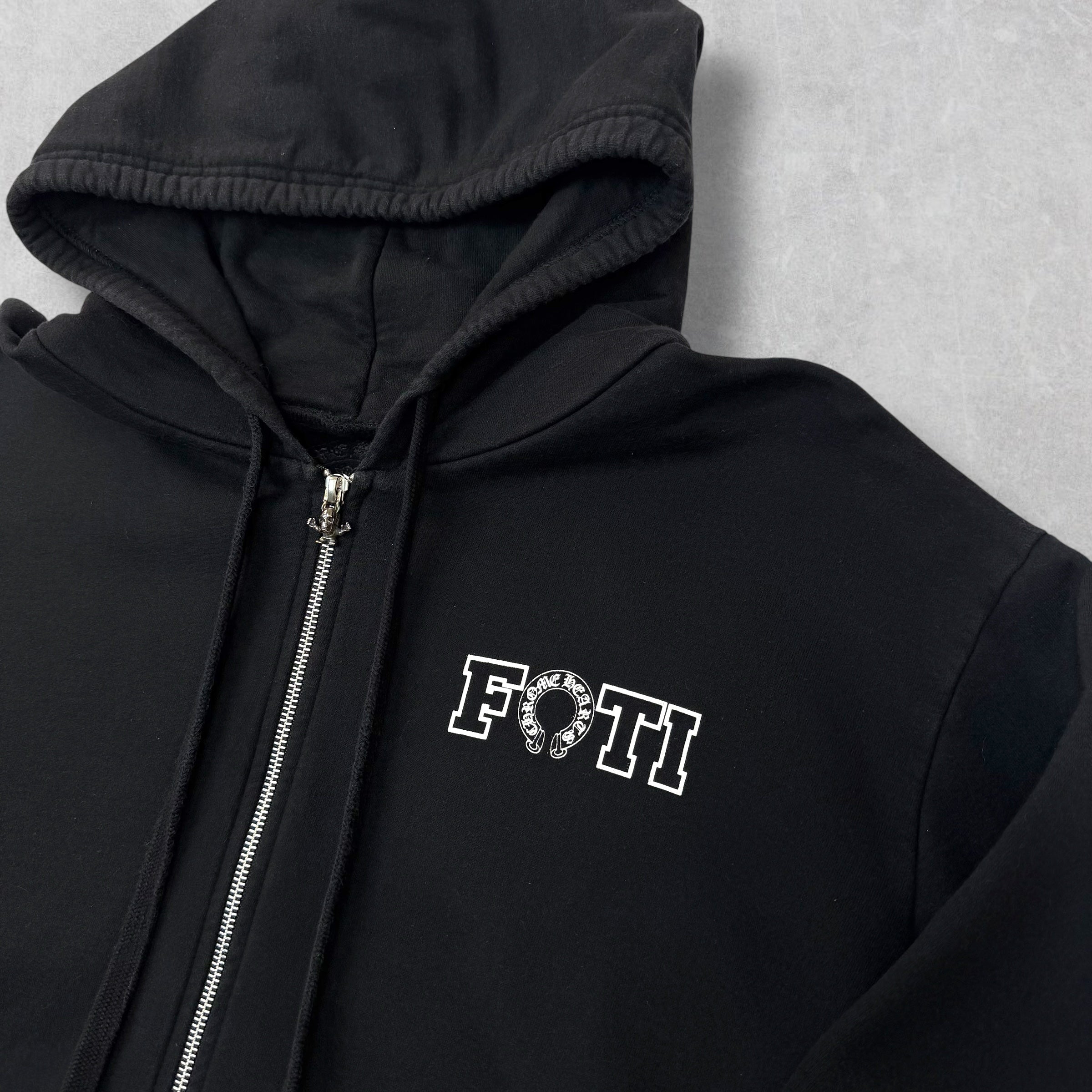 Chrome Hearts Joe Foti Logos Zip Up Hoodie M