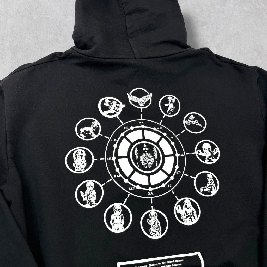 Chrome Hearts Joe Foti Logos Zip Up Hoodie M