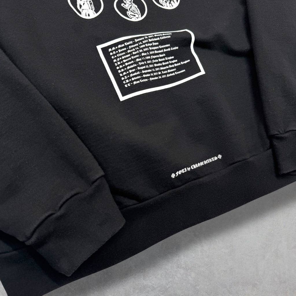 Chrome Hearts Joe Foti Logos Zip Up Hoodie M