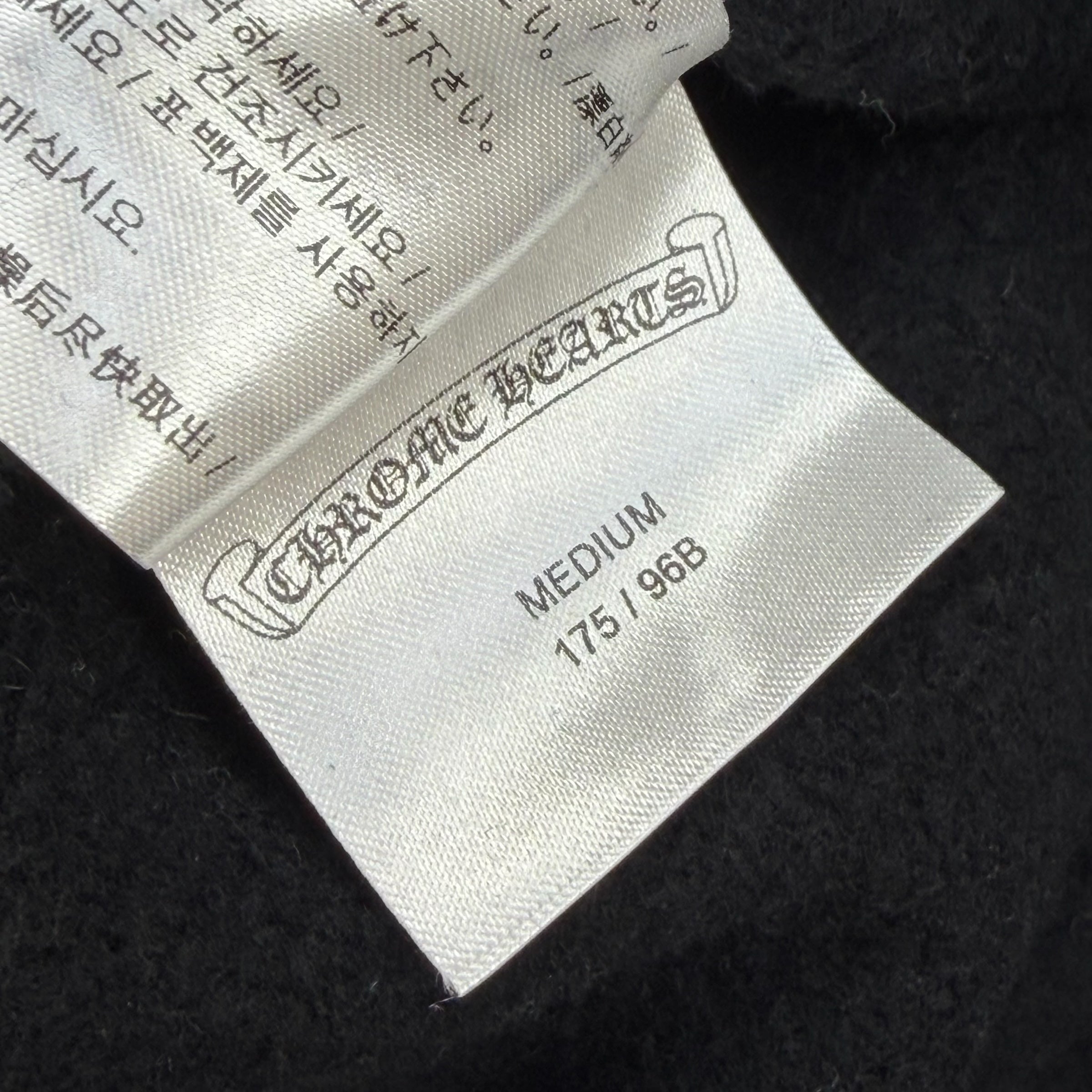 Chrome Hearts Joe Foti Logos Zip Up Hoodie M
