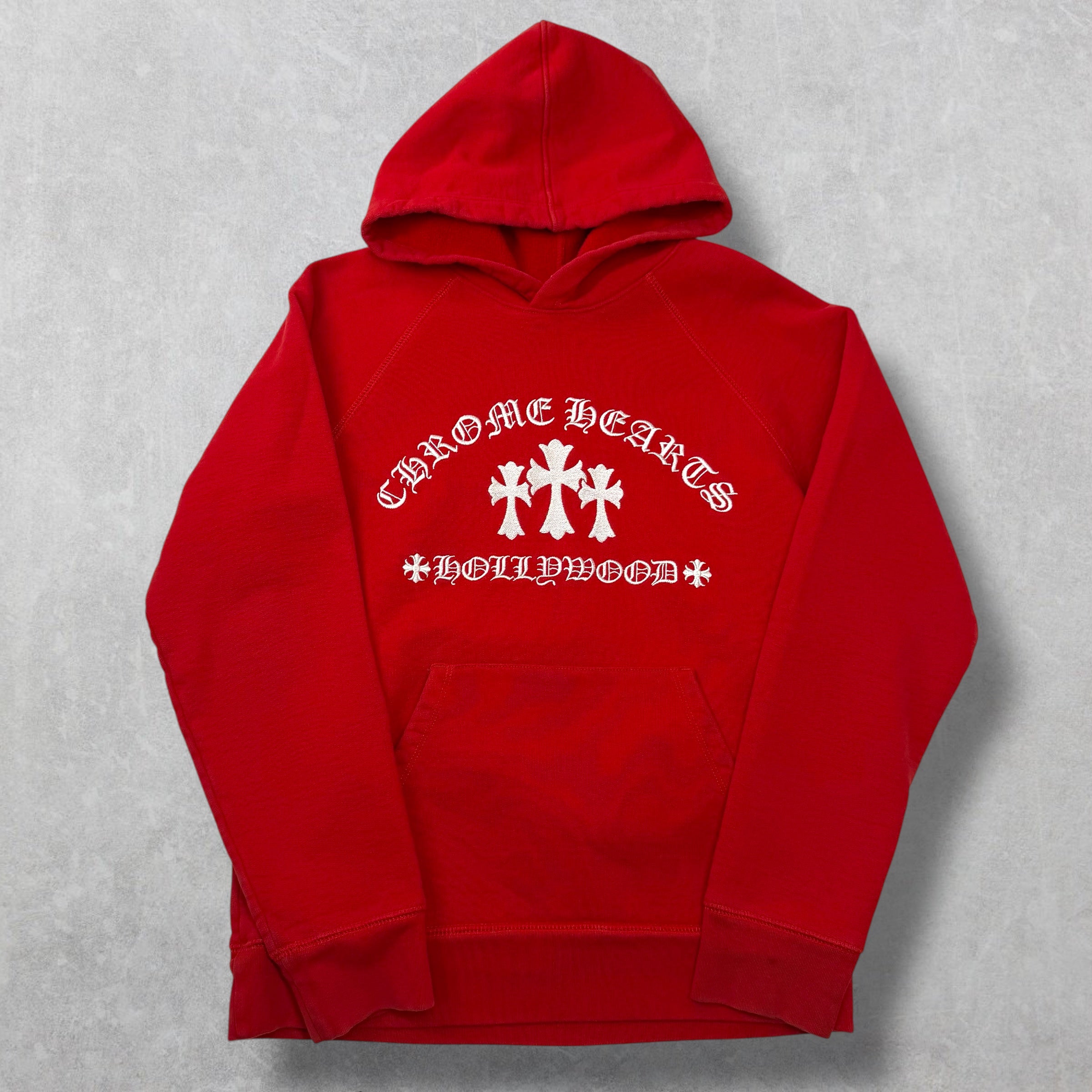 Chrome Hearts King Taco Triple Cross Red Hoodie M