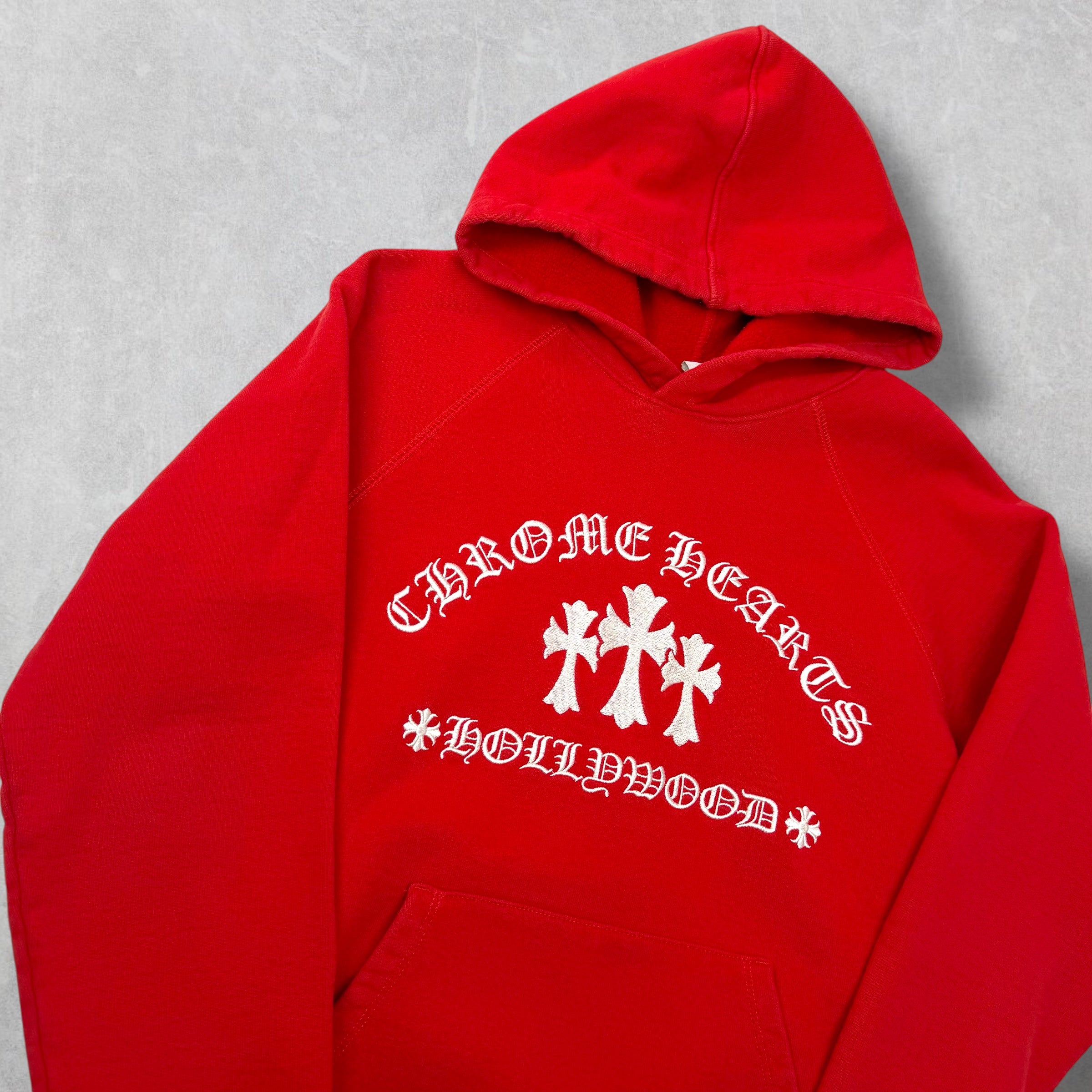 Chrome Hearts King Taco Triple Cross Red Hoodie M