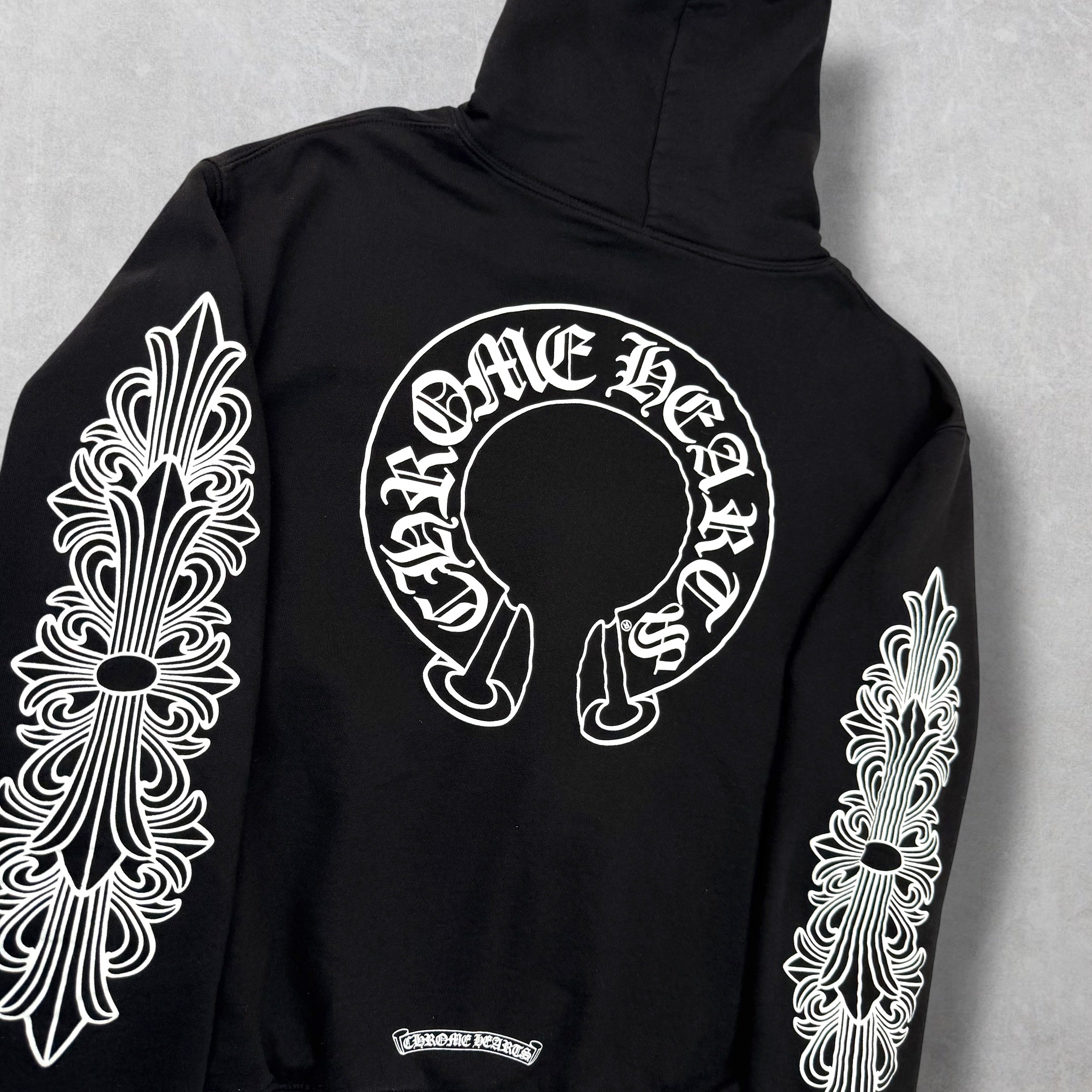 Chrome Hearts Horseshoe Floral Sleeve Thermal ZipUp M