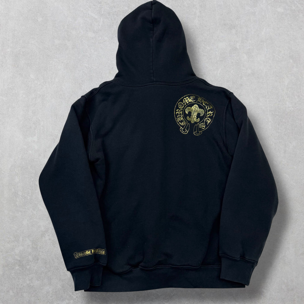Vintage Chrome Hearts Gold Dagger Thermal Zip Up M