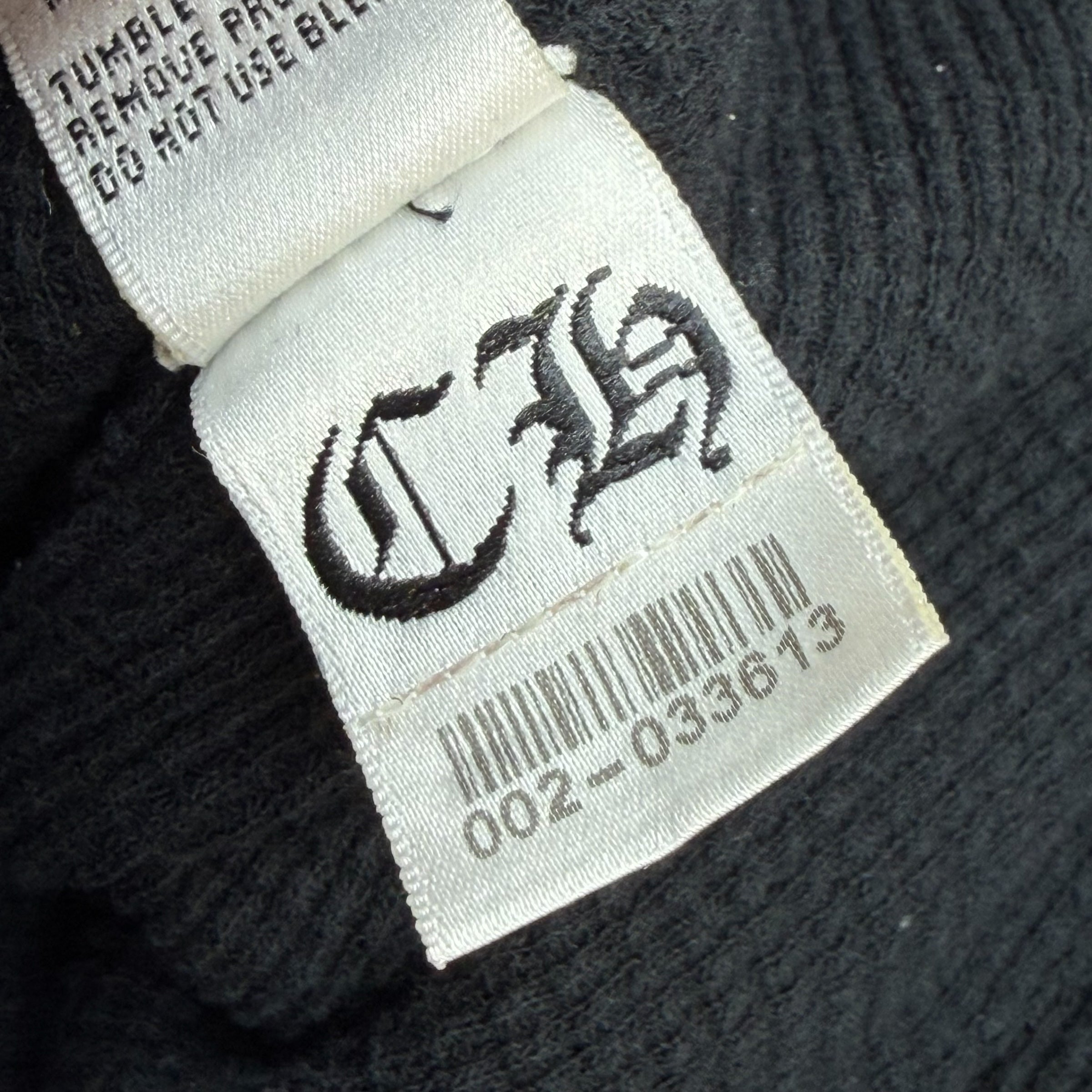 Vintage Chrome Hearts Gold Dagger Thermal Zip Up M