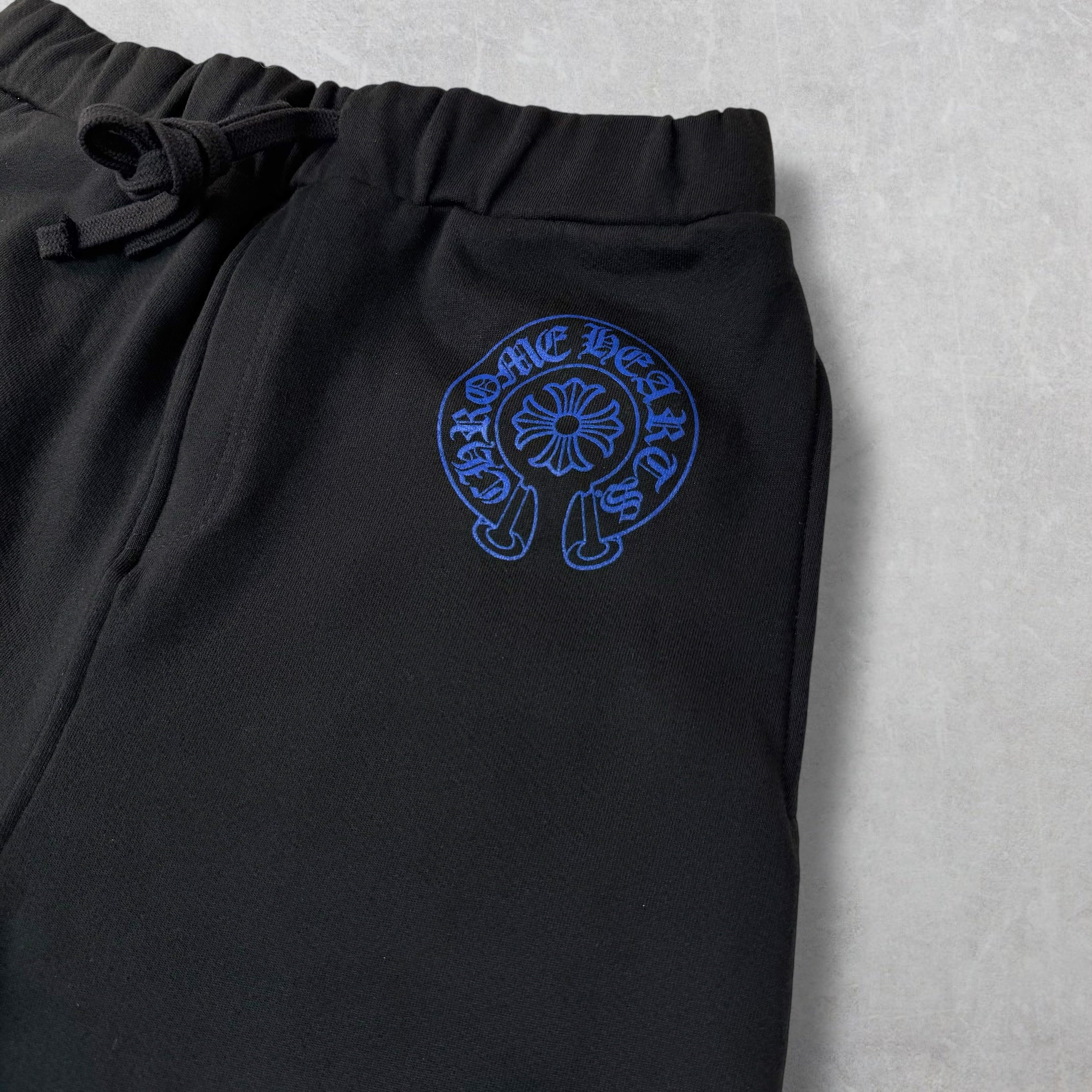 Chrome Hearts Blue Horseshoe Logo Sweatpants M