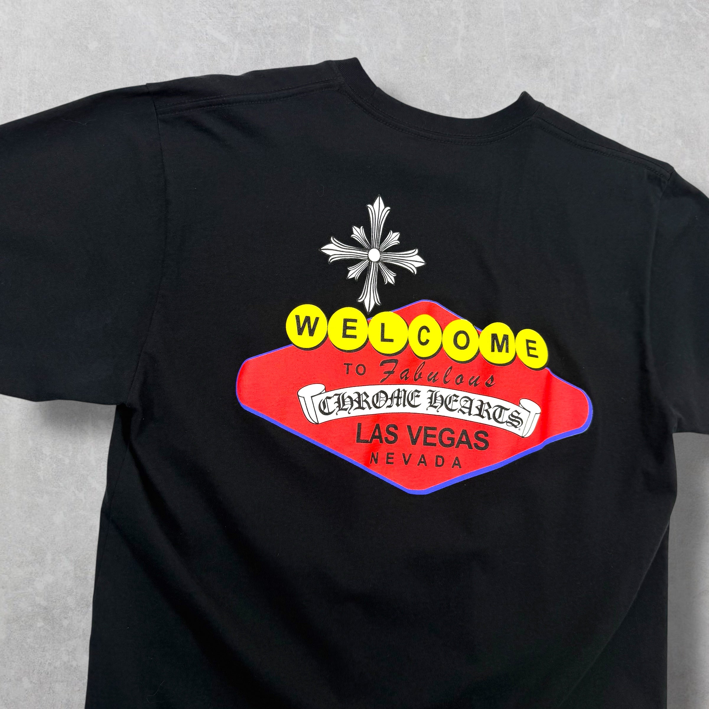 Chrome Hearts Black Welcome To Vegas Tee L
