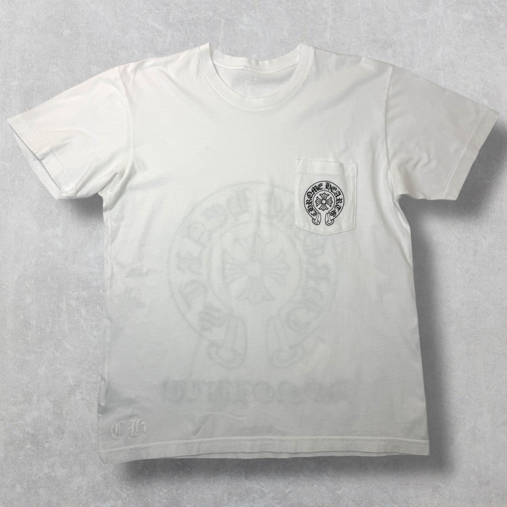 Chrome Hearts Horseshoe Honolulu White Tee L