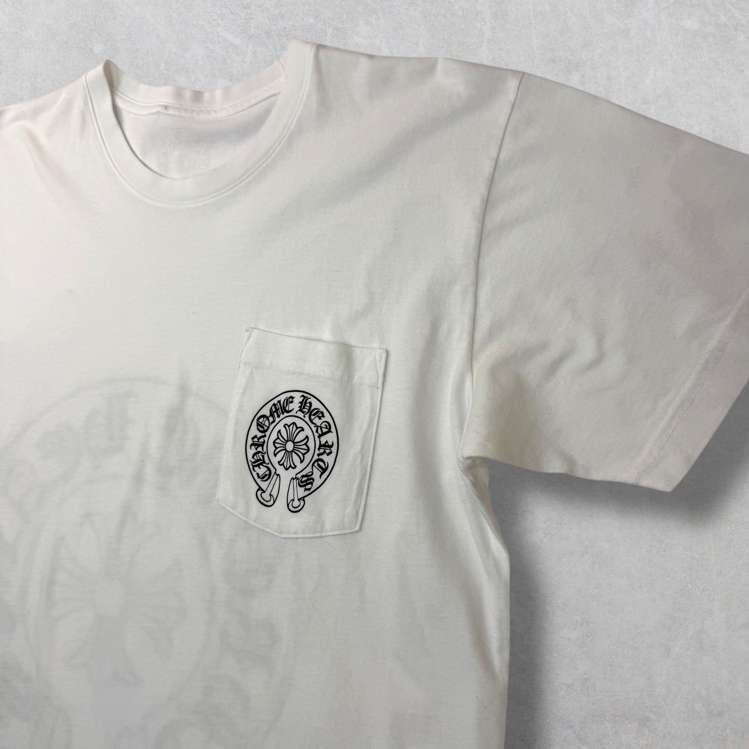 Chrome Hearts Horseshoe Honolulu White Tee L