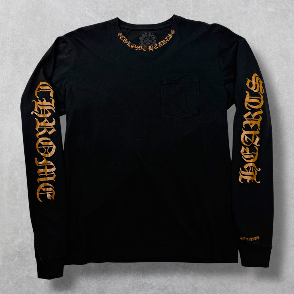 Chrome Hearts Brown Neck Print L/S L