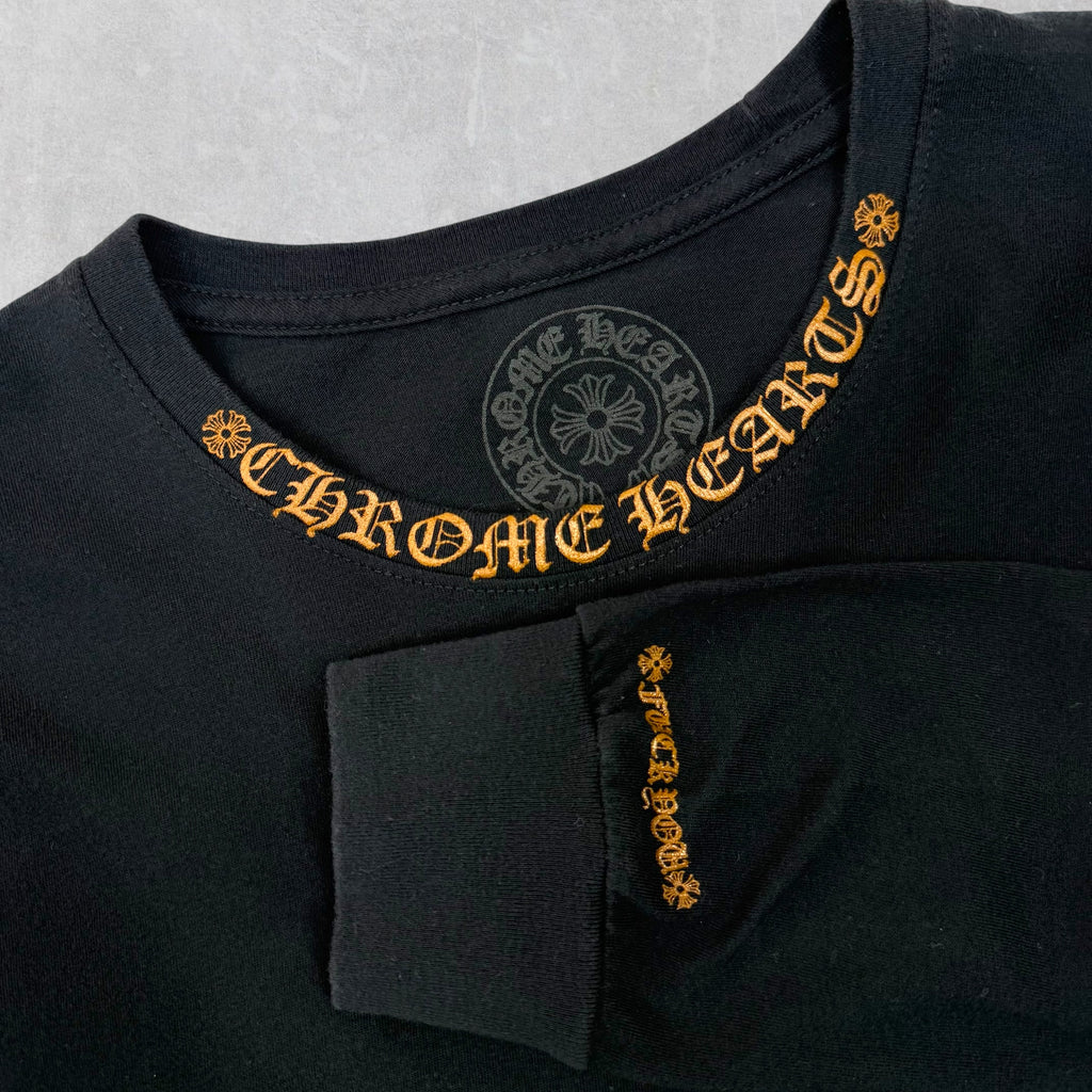 Chrome Hearts Brown Neck Print L/S L