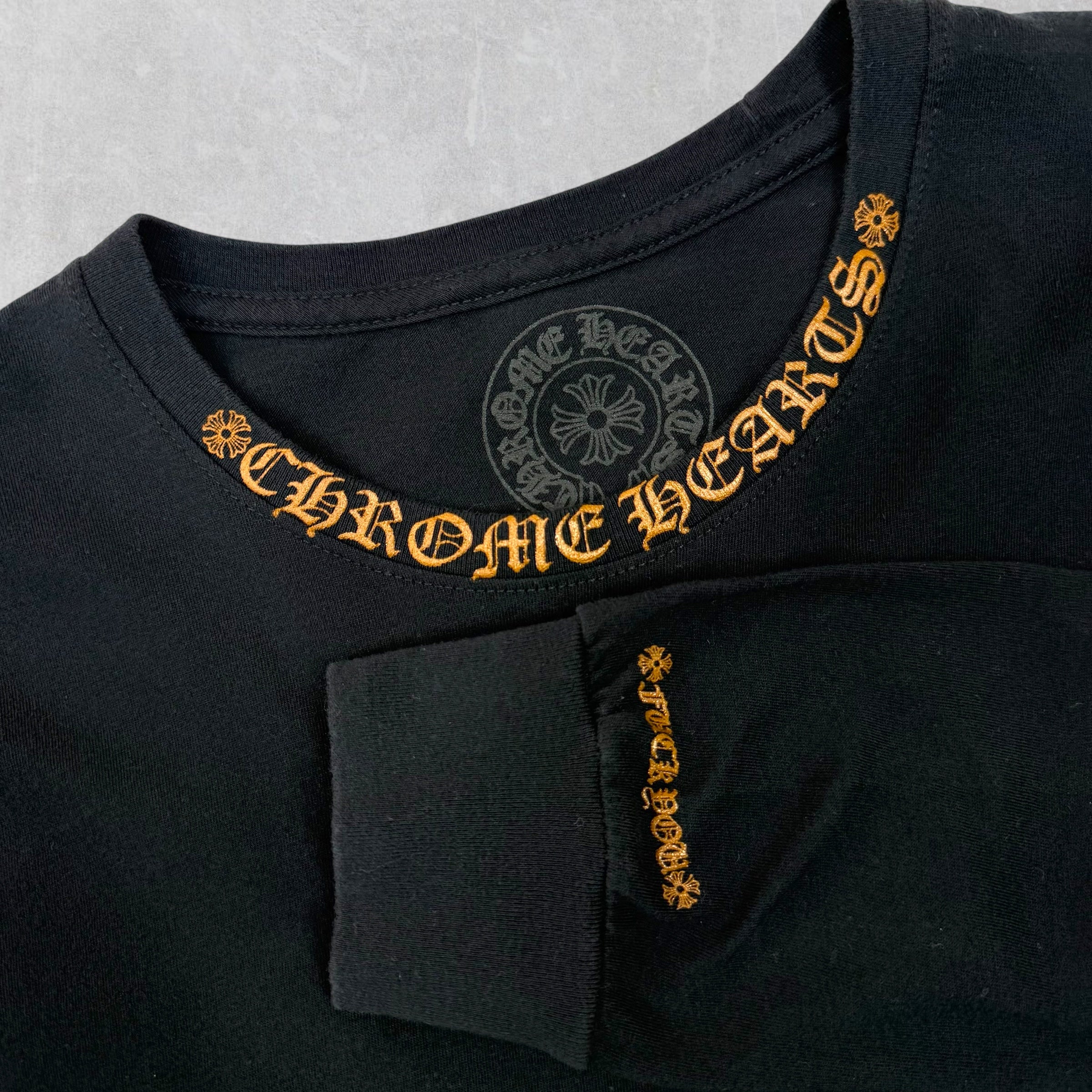 Chrome Hearts Brown Neck Print L/S L
