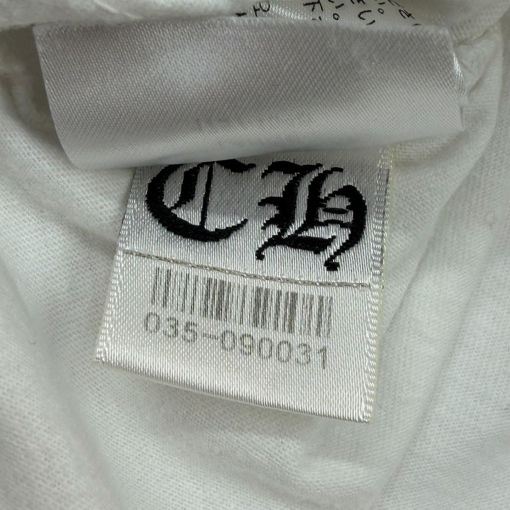 Chrome Hearts White LA Horseshoe Floral L/S L