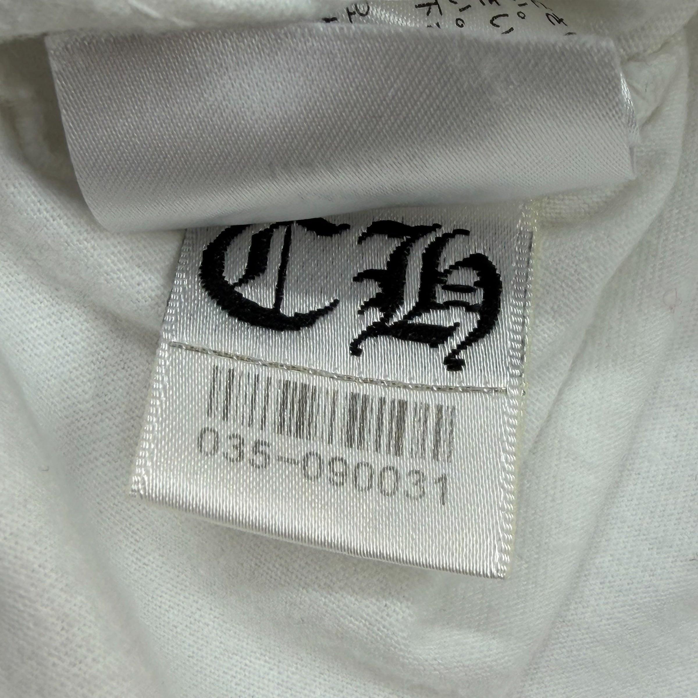 Chrome Hearts White LA Horseshoe Floral L/S L
