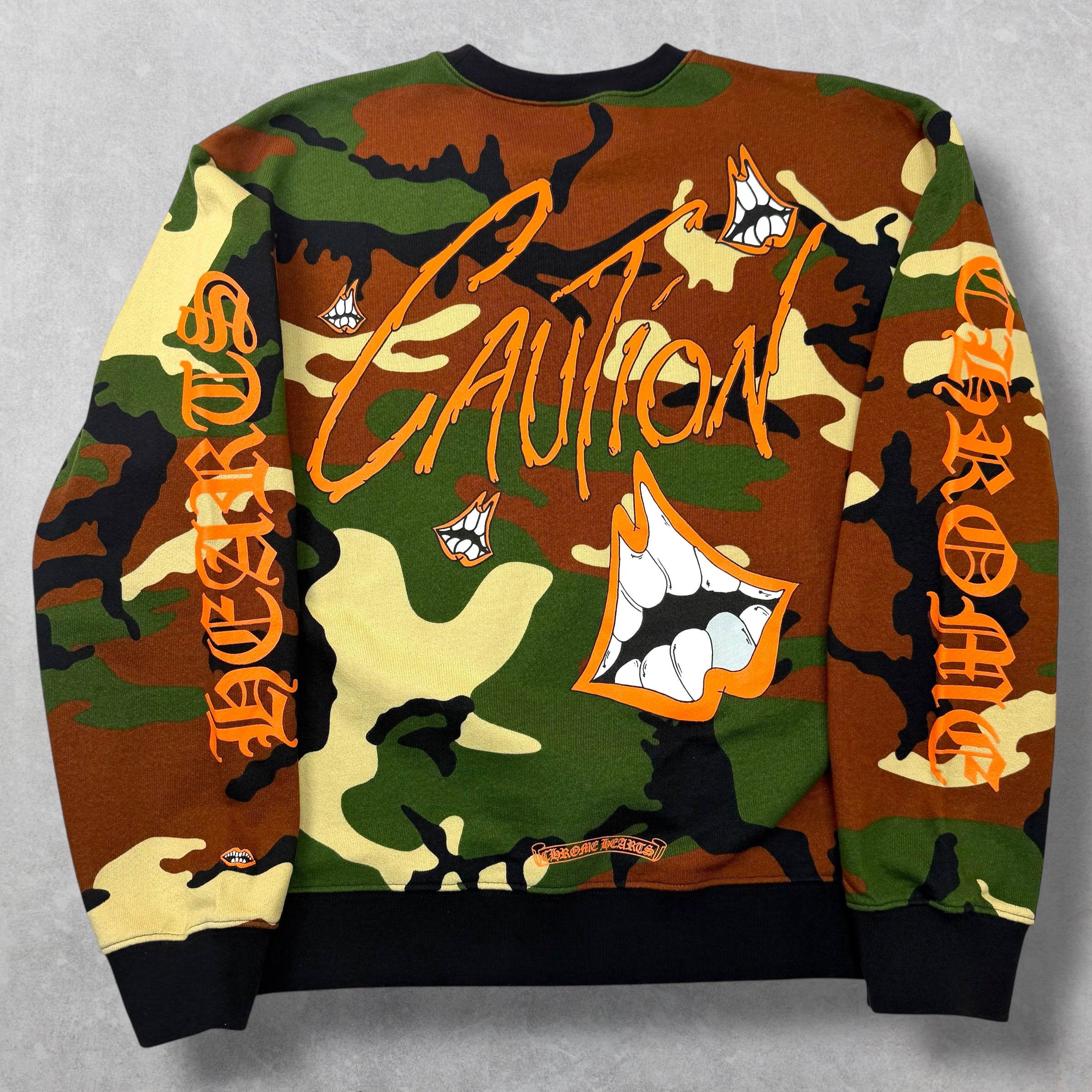 Chrome Hearts Matty Boy Caution Crewneck L