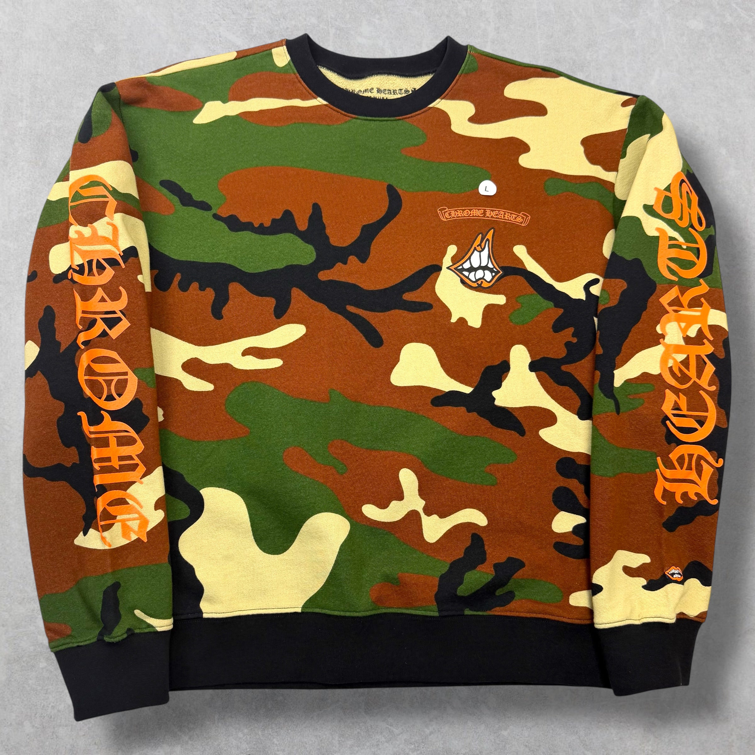 Chrome Hearts Matty Boy Caution Crewneck L
