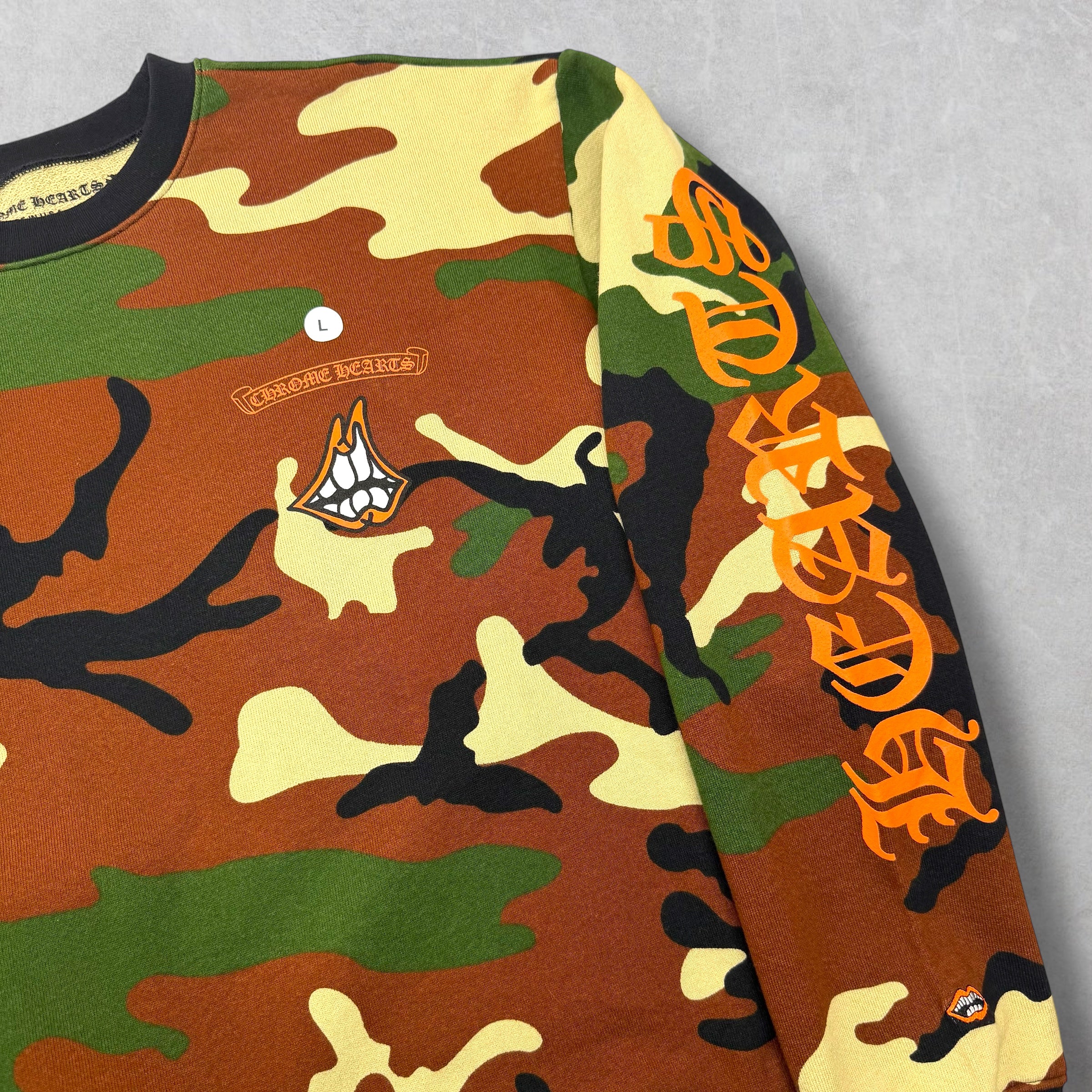 Chrome Hearts Matty Boy Caution Crewneck L