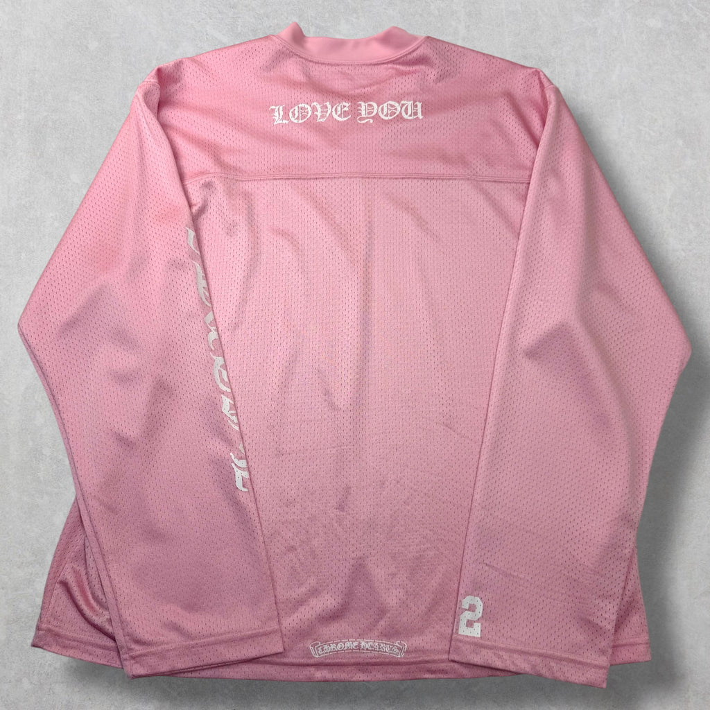 Chrome Hearts 'I Love You' Pink Jersey L