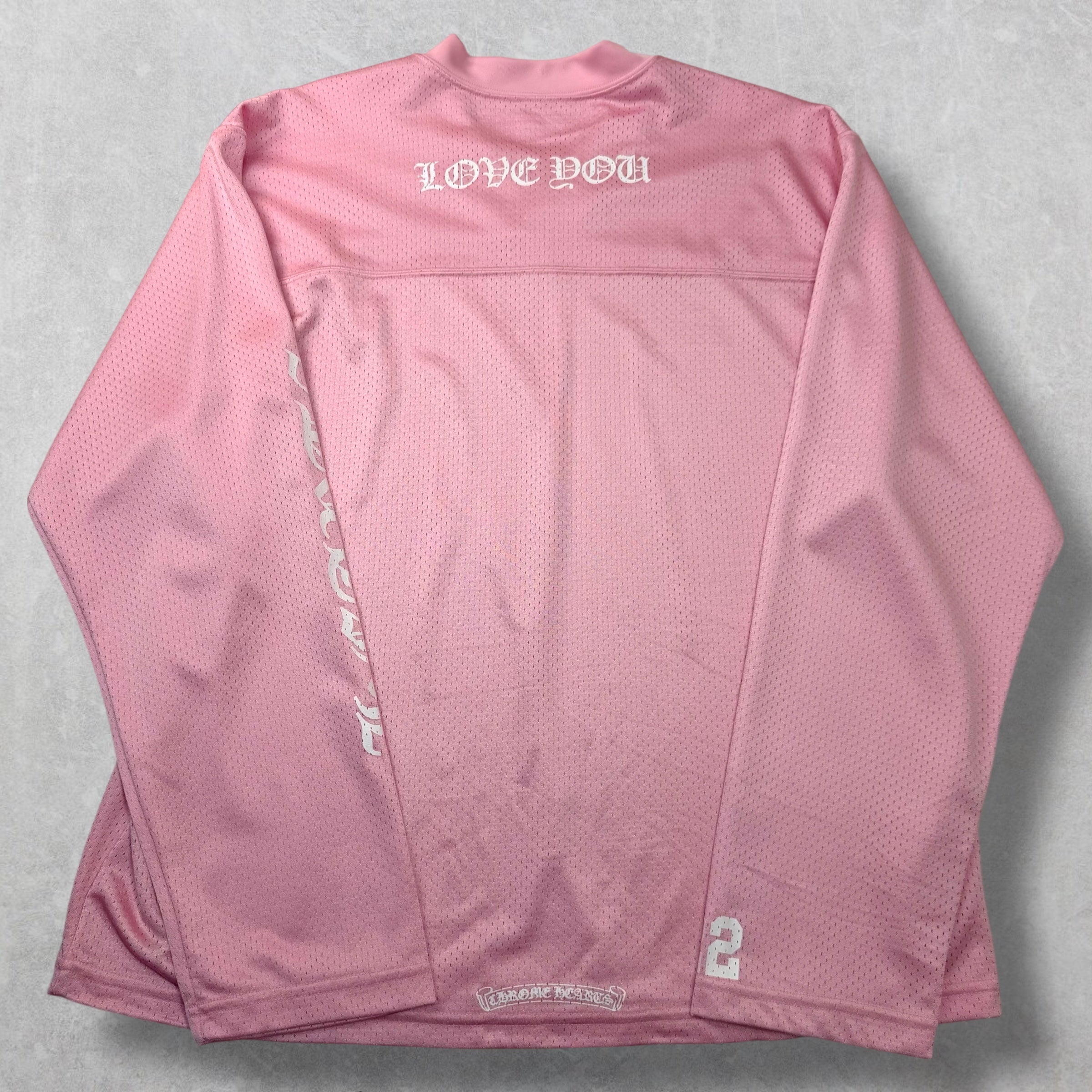 Chrome Hearts 'I Love You' Pink Jersey L