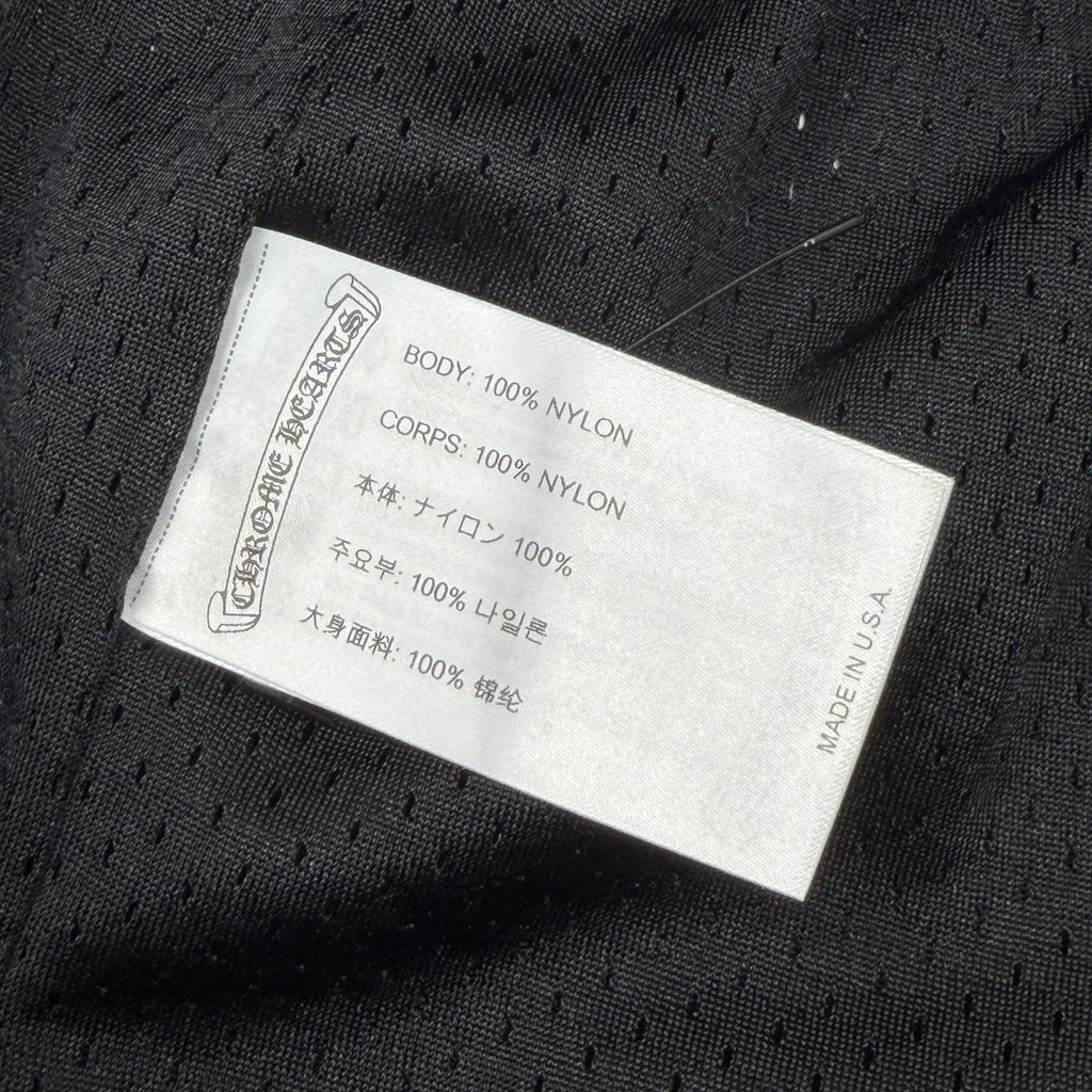 Chrome Hearts Black Mesh Warm Up Shorts L