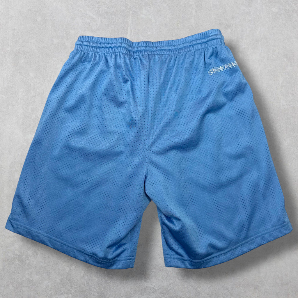 Chrome Hearts Blue Mesh Warm Up Shorts L