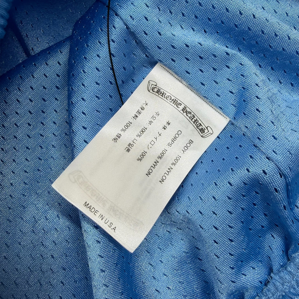 Chrome Hearts Blue Mesh Warm Up Shorts L