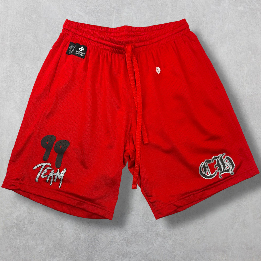 Chrome Hearts Matty Boy Red Mesh Shorts L
