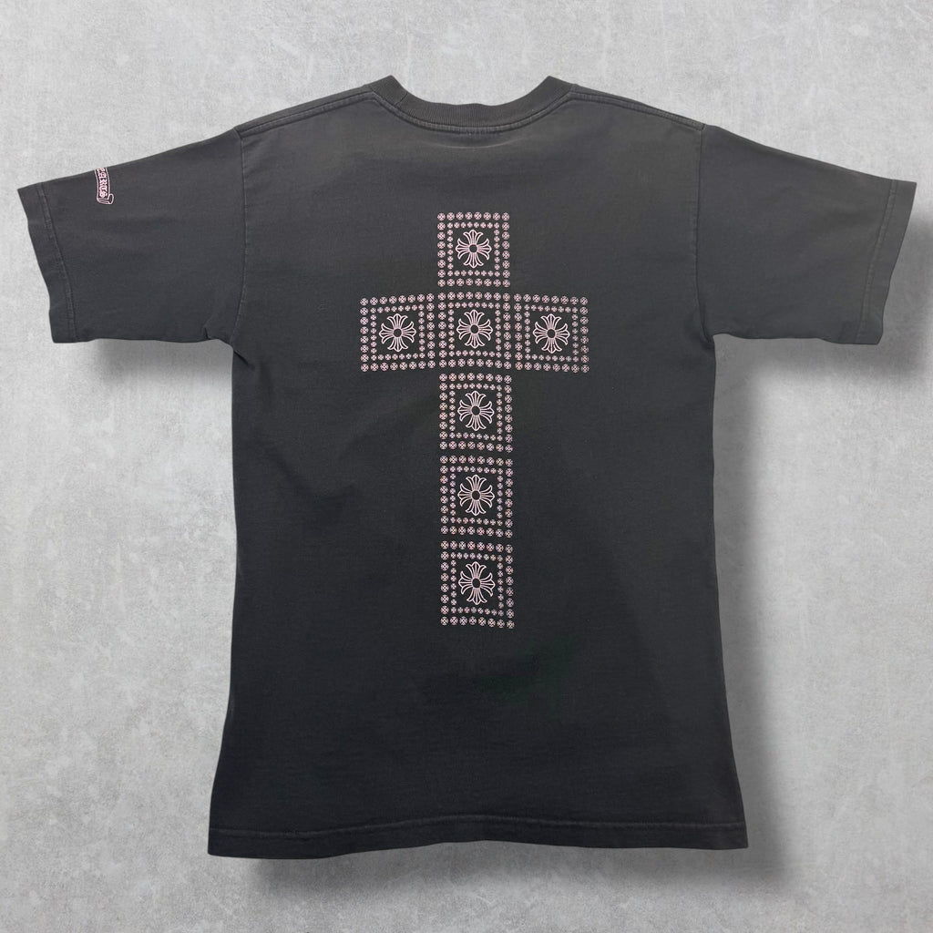 Vintage Chrome Hearts Pink Multi Cross Tee M