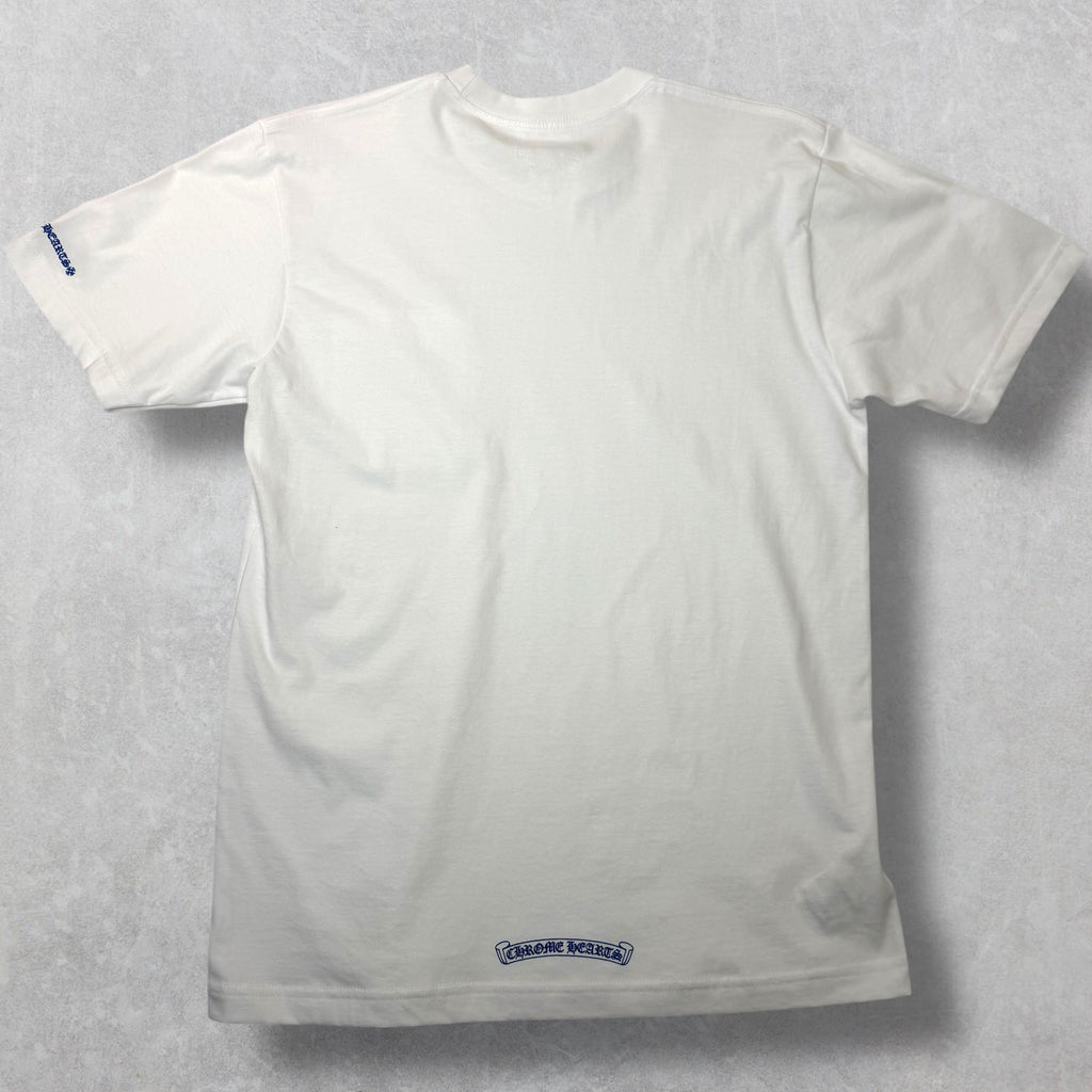 Chrome Hearts Blue Neck Logo Tee M