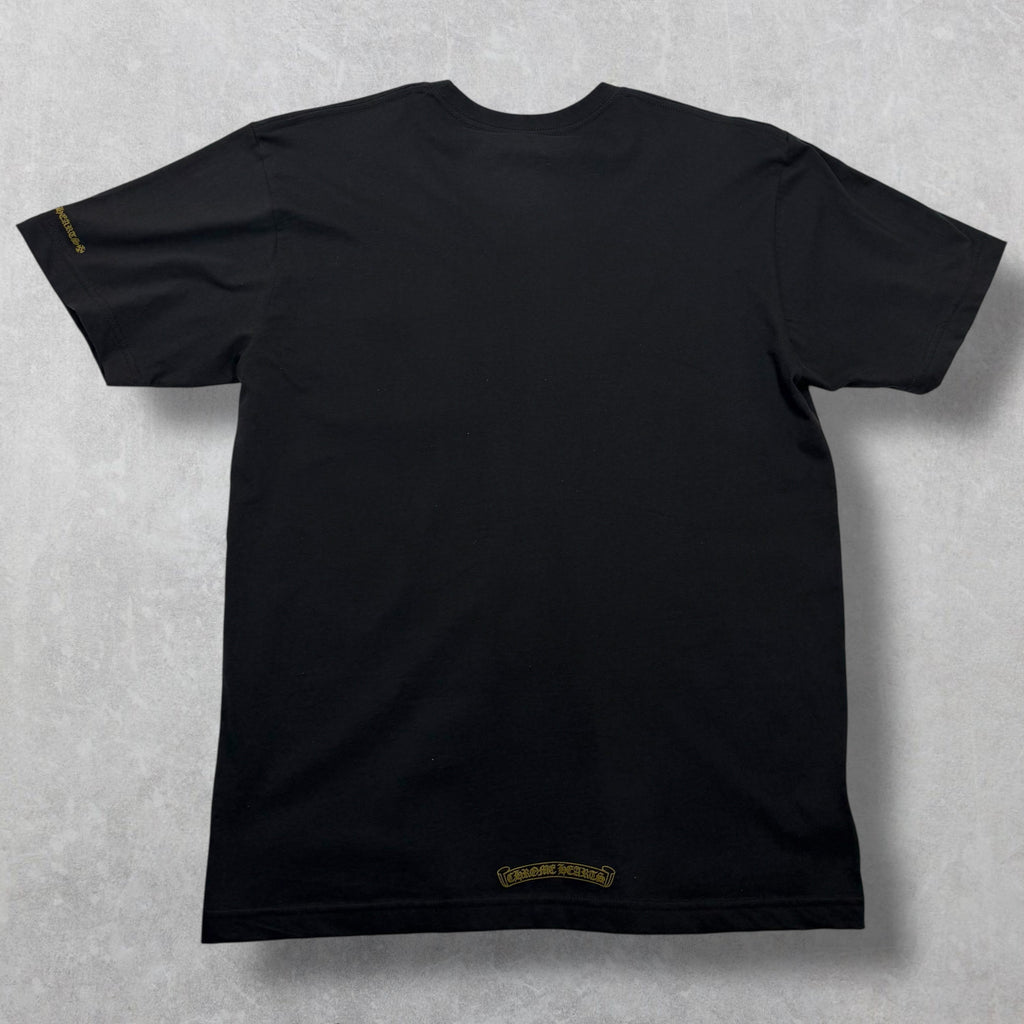 Chrome Hearts Olive Neck Logo Tee L