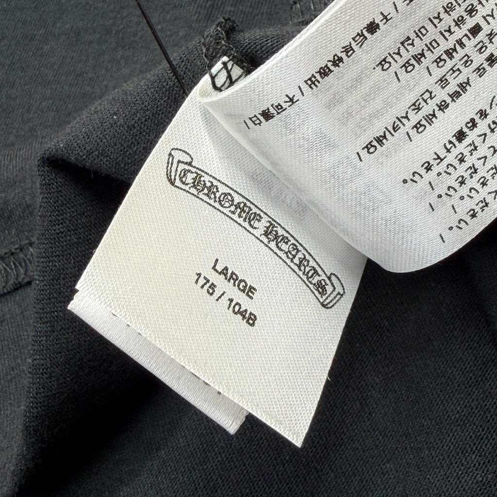 Chrome Hearts Olive Neck Logo Tee L