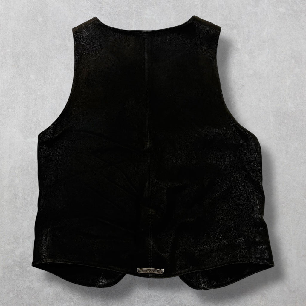 Vintage Chrome Hearts Classic Leather Vest L