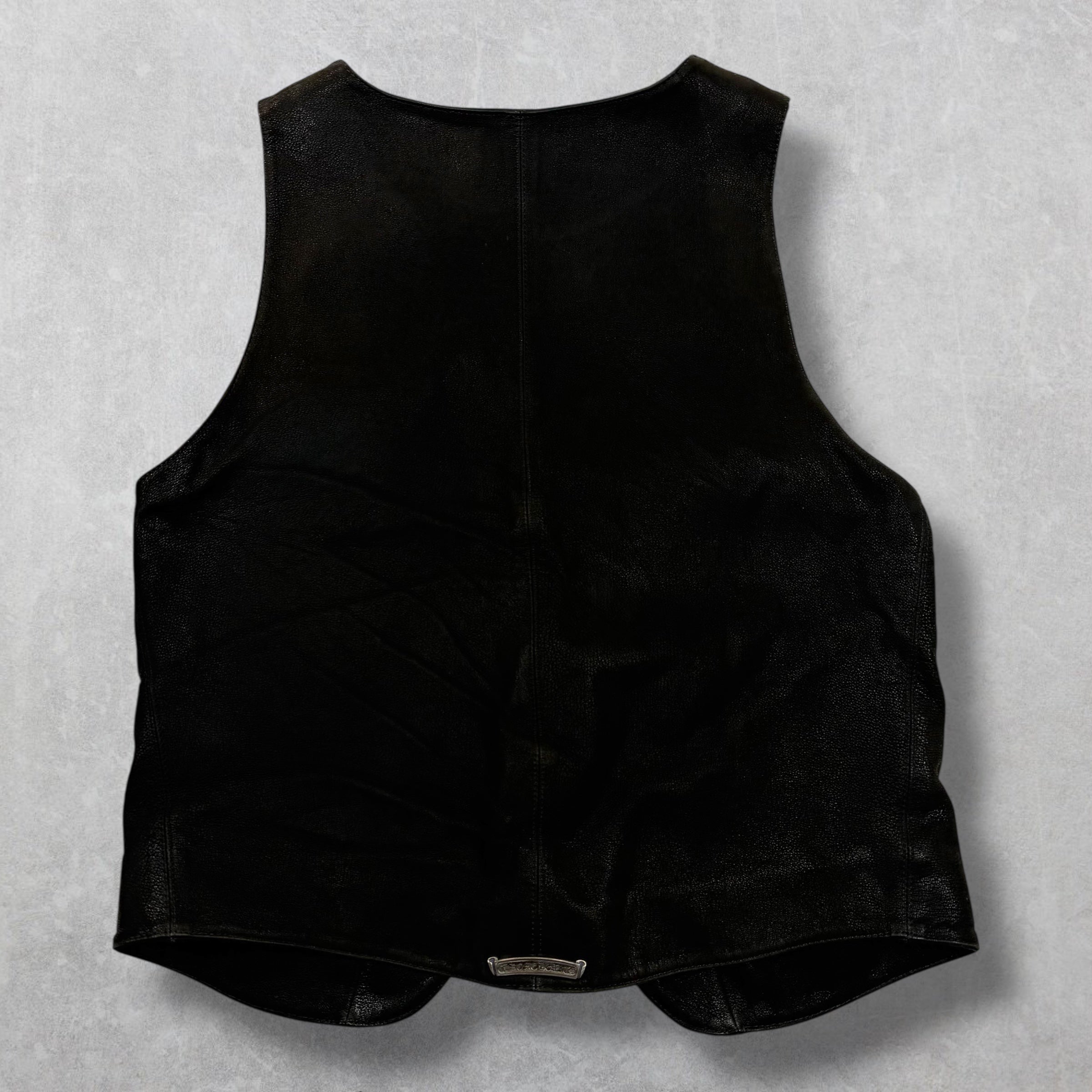 Vintage Chrome Hearts Classic Leather Vest L