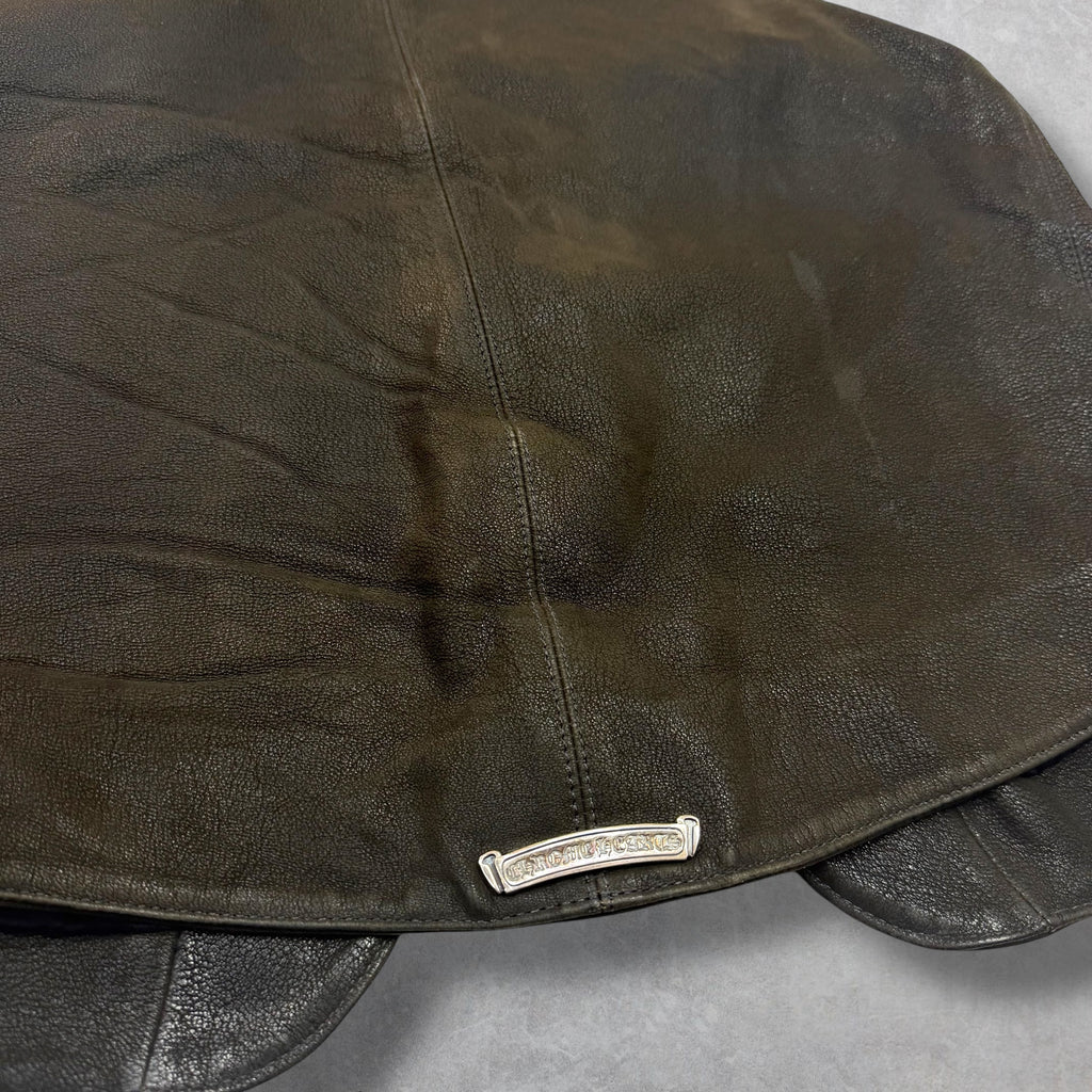 Vintage Chrome Hearts Classic Leather Vest L