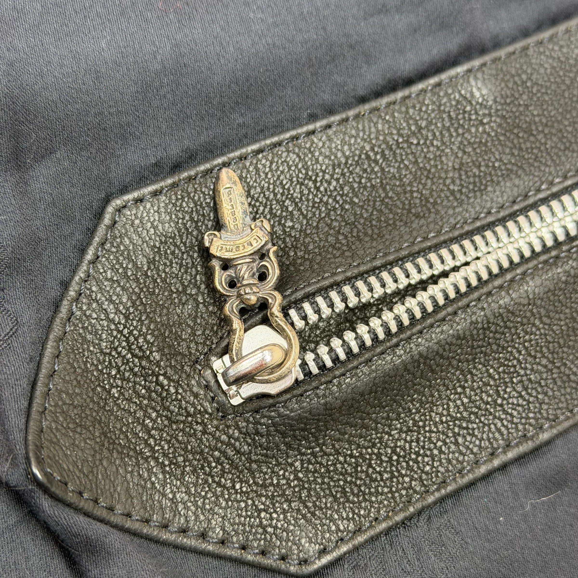 Vintage Chrome Hearts Classic Leather Vest L