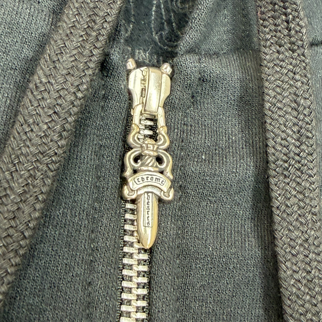 Chrome Hearts Scroll Logo Zip Hoodie L