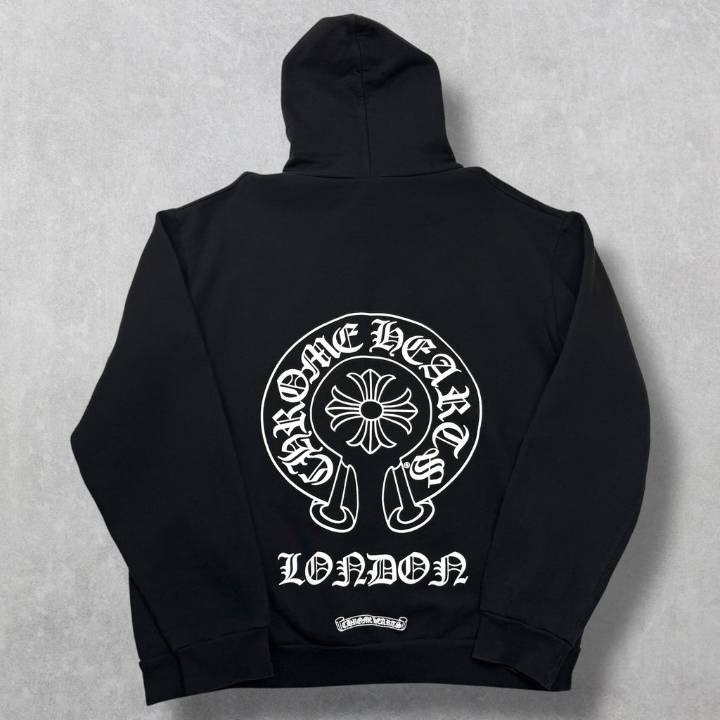 Chrome Hearts London Horseshoe Logo Hoodie L