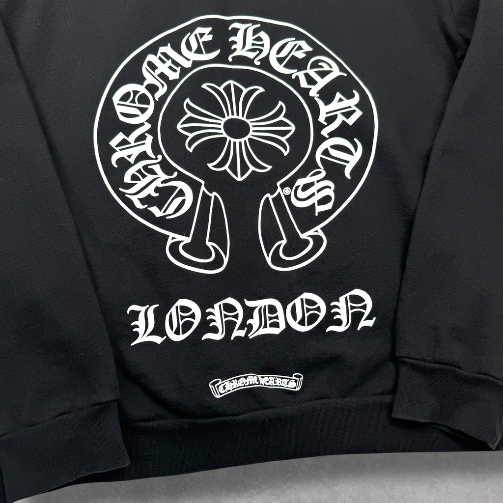 Chrome Hearts London Horseshoe Logo Hoodie L