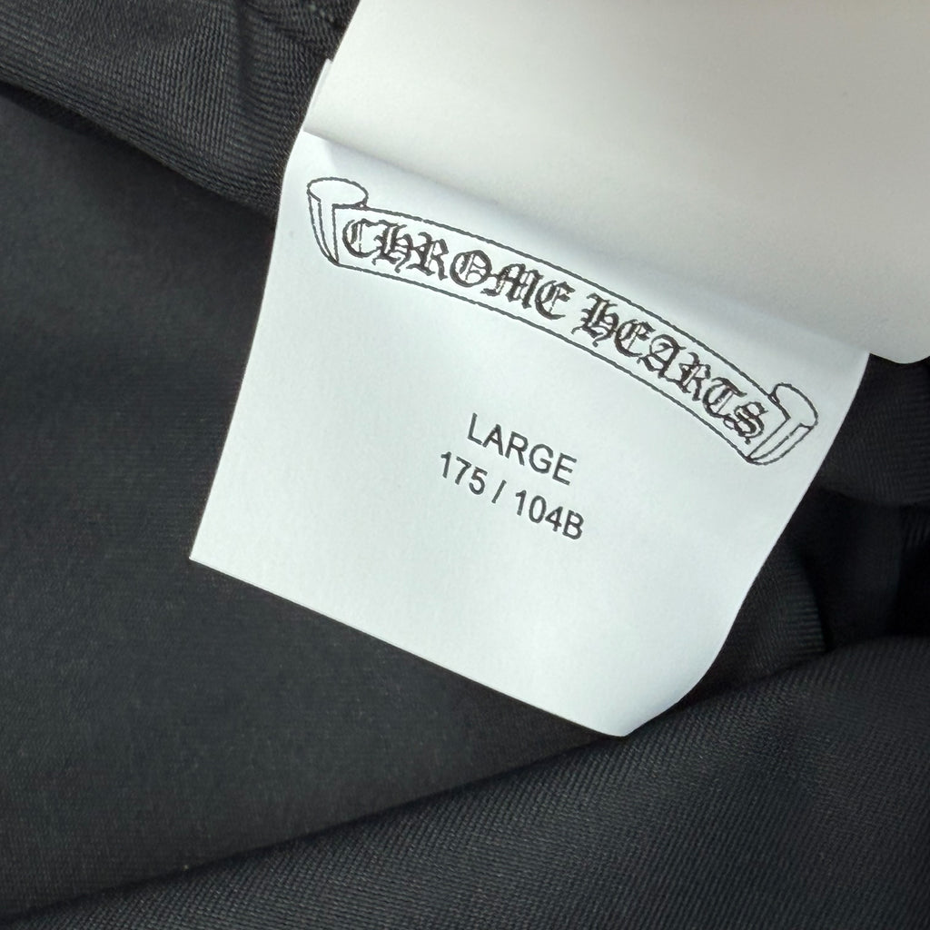 Chrome Hearts Zip Nylon Leather Patch Work Shirt L