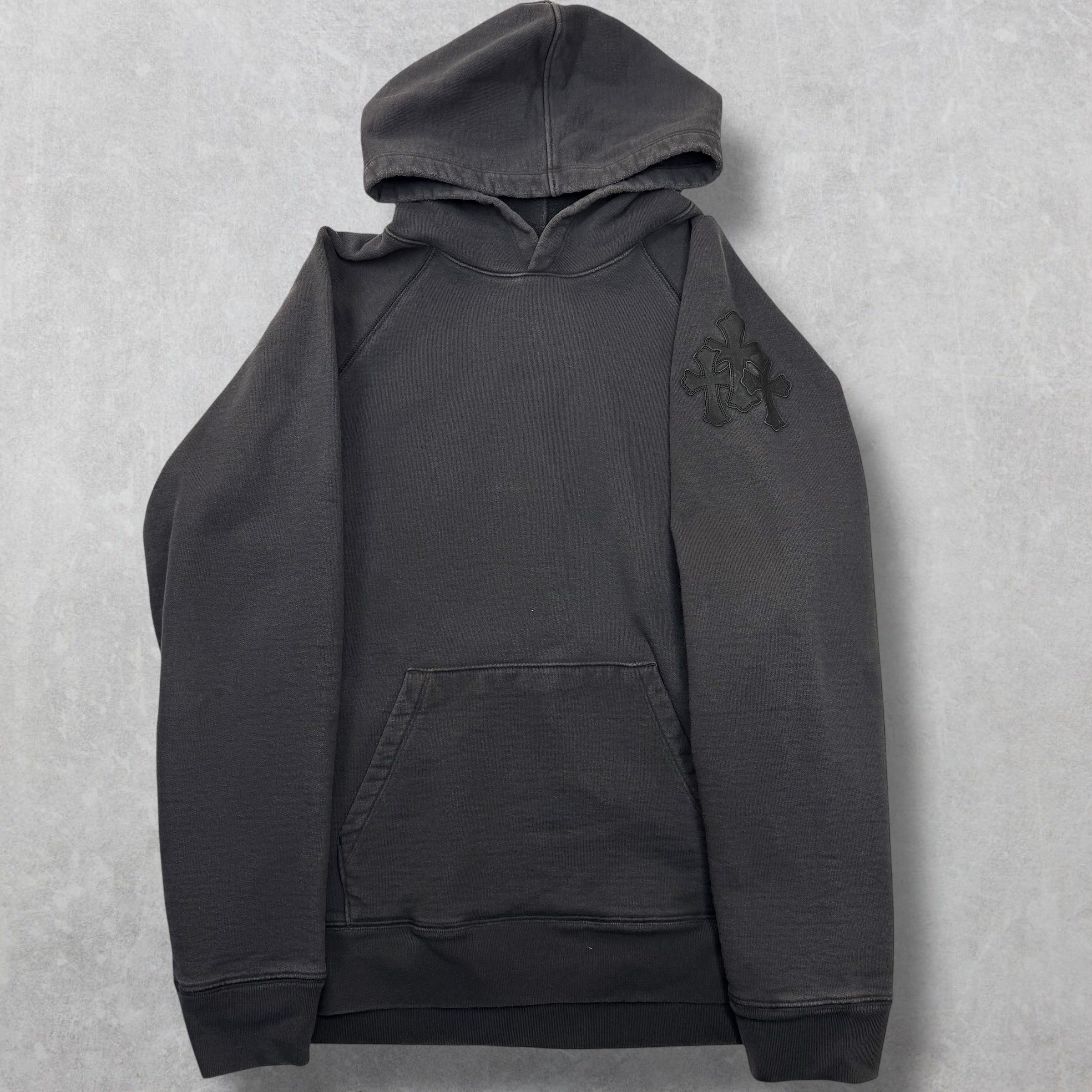 Chrome Hearts Paper Jam Triple Leather Cross Hoodie L
