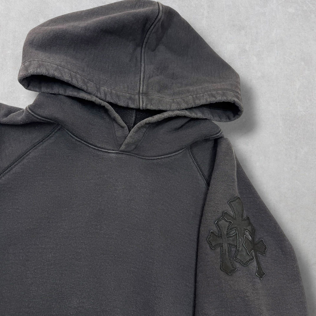 Chrome Hearts Paper Jam Triple Leather Cross Hoodie L