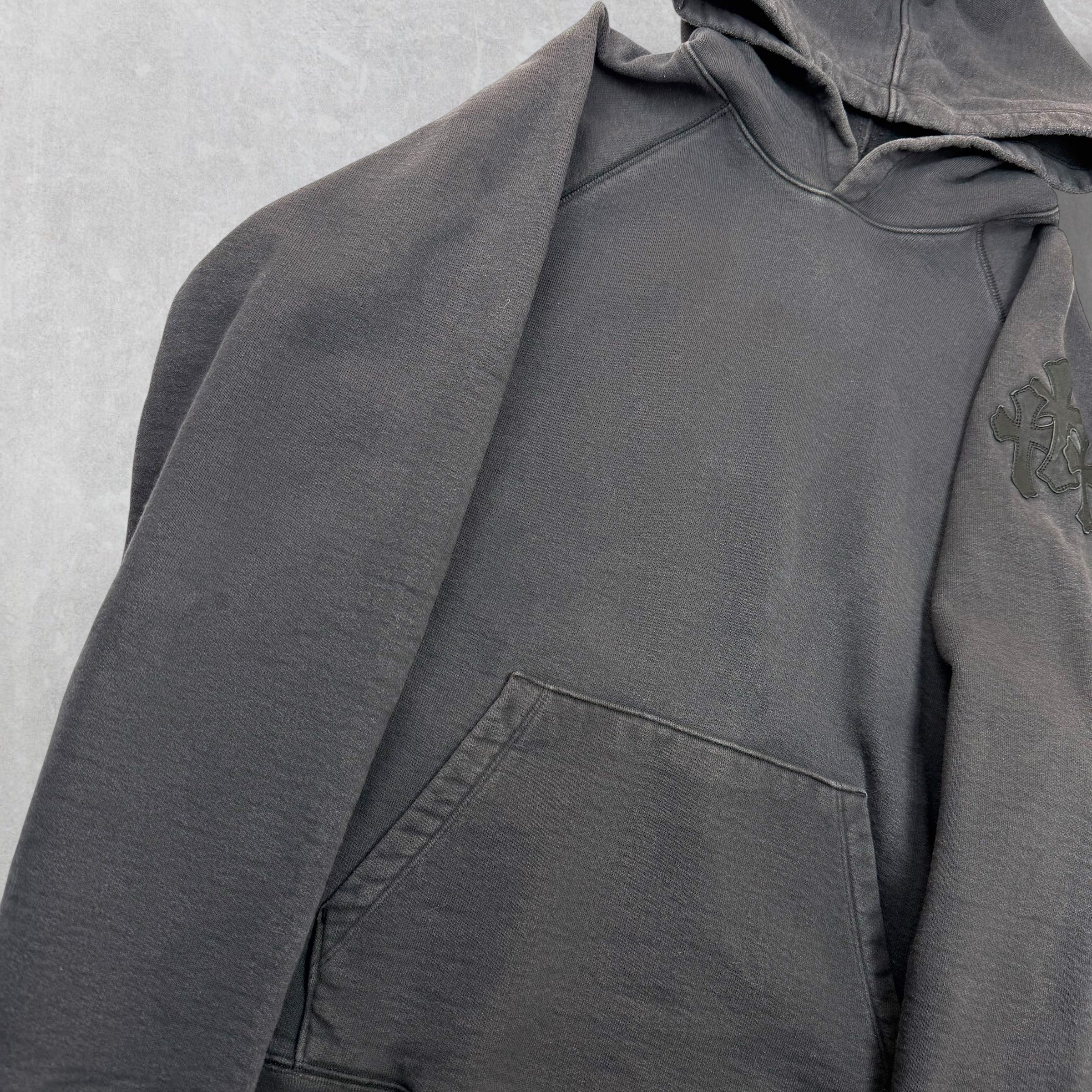 Chrome Hearts Paper Jam Triple Leather Cross Hoodie L