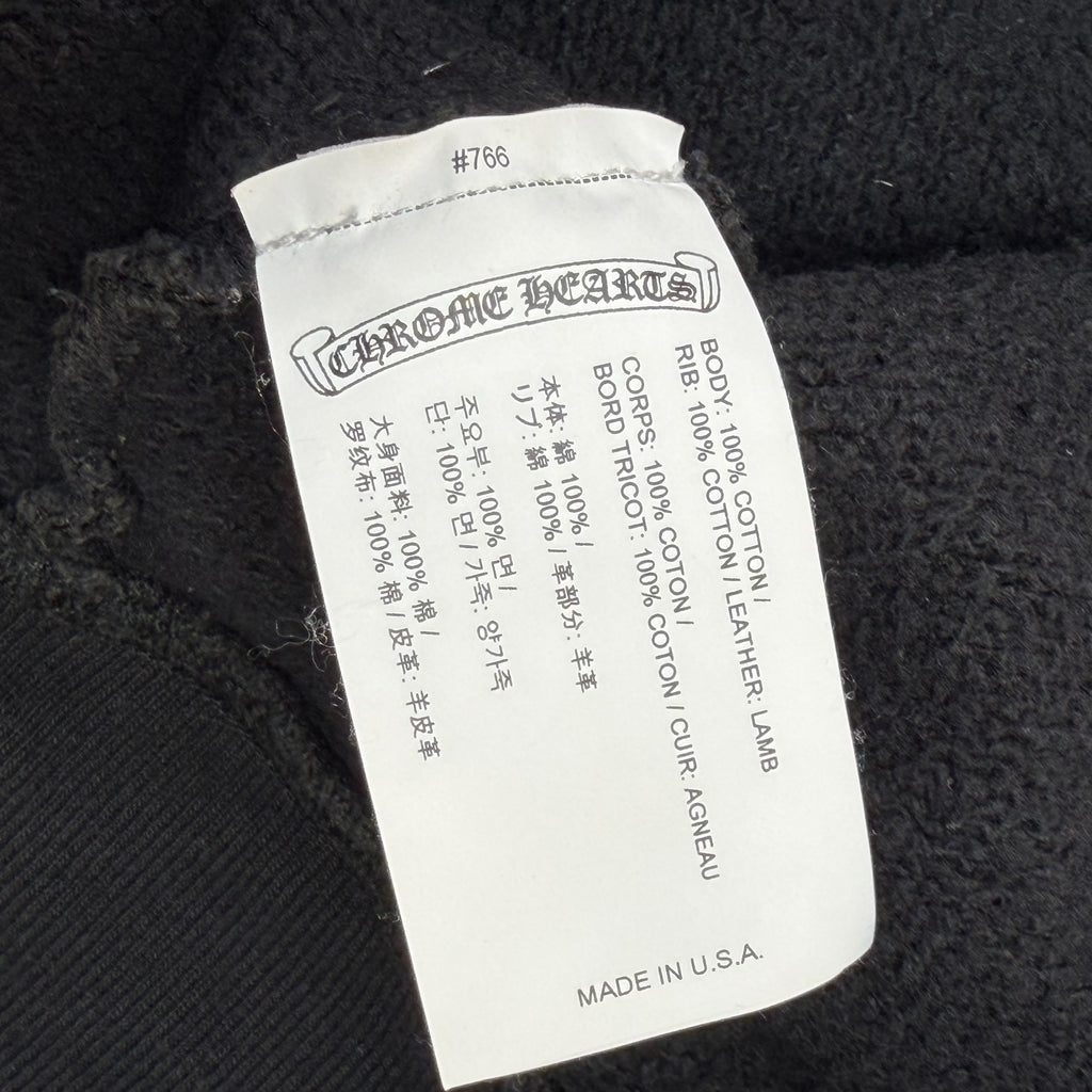Chrome Hearts Paper Jam Triple Leather Cross Hoodie L